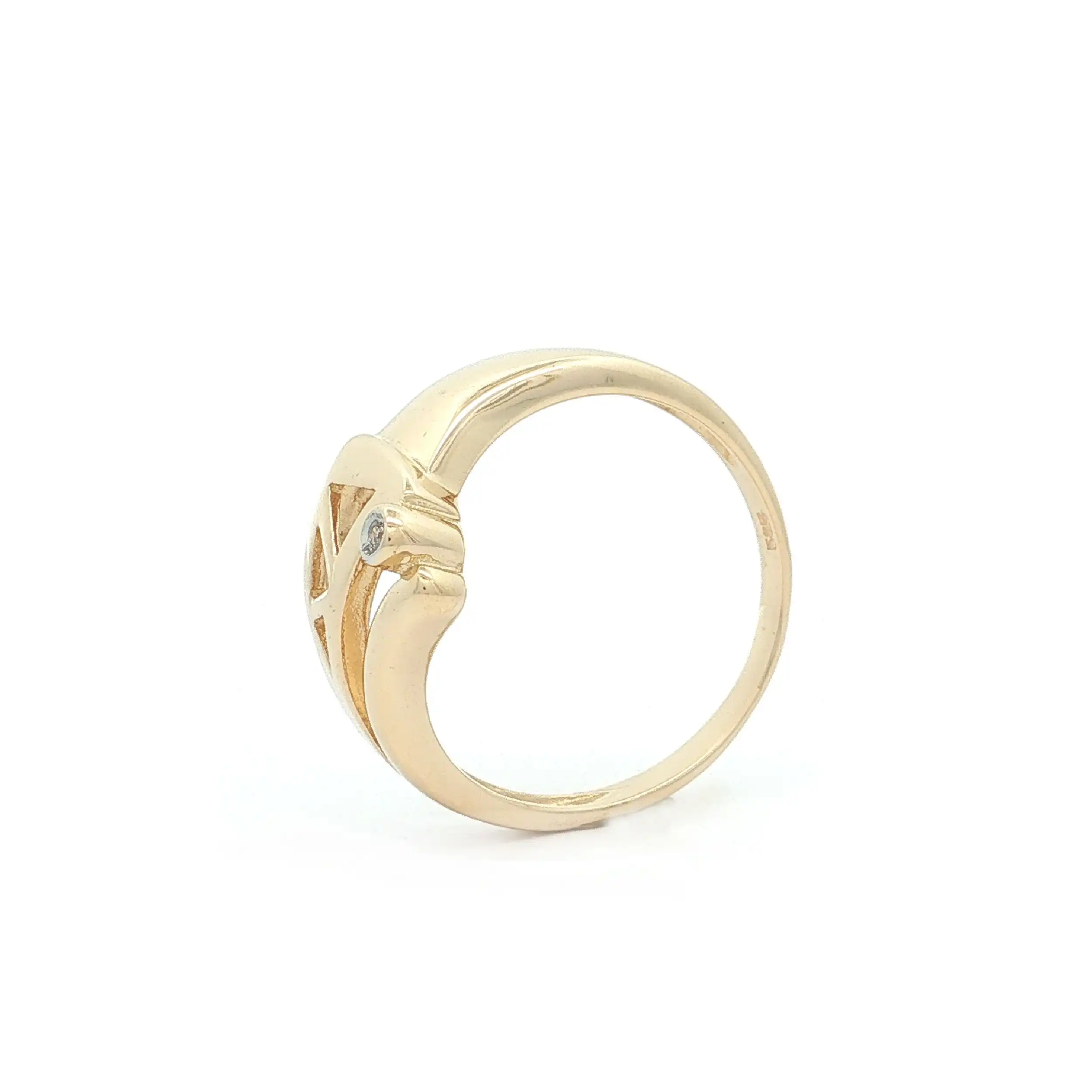 Ring Gelbgold mit Diamant Ring Gelbgold mit Diamant