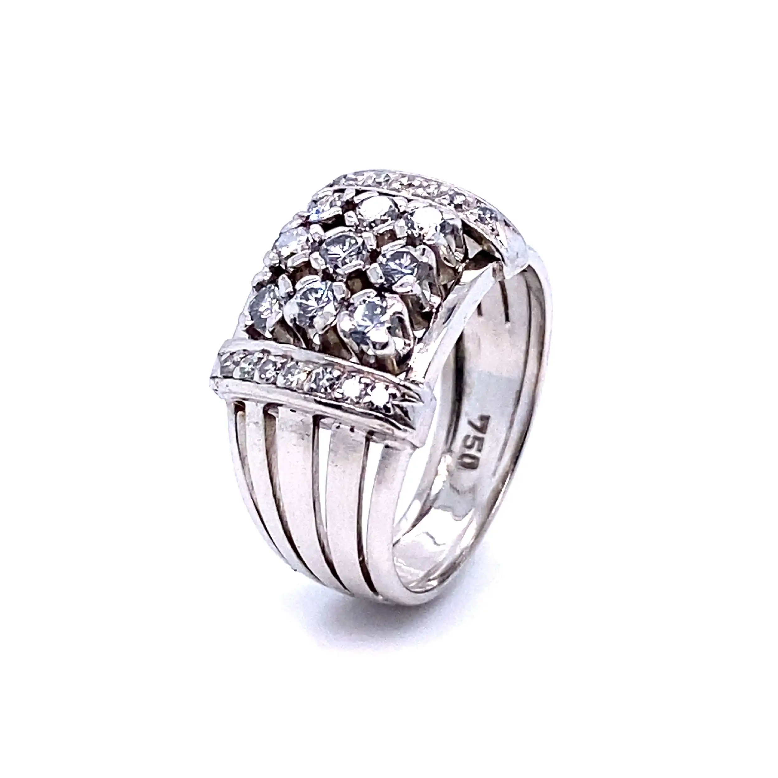 Ring Weißgold mit Brillanten Ring Weißgold mit Brillanten