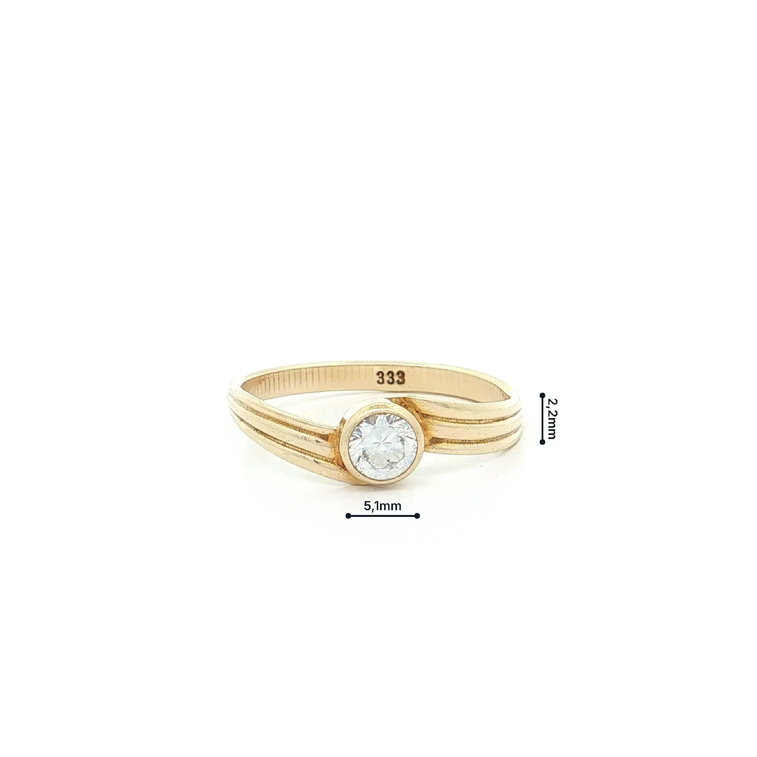 Ring Gelbgold mit Zirkonia Ring Gelbgold mit Zirkonia
