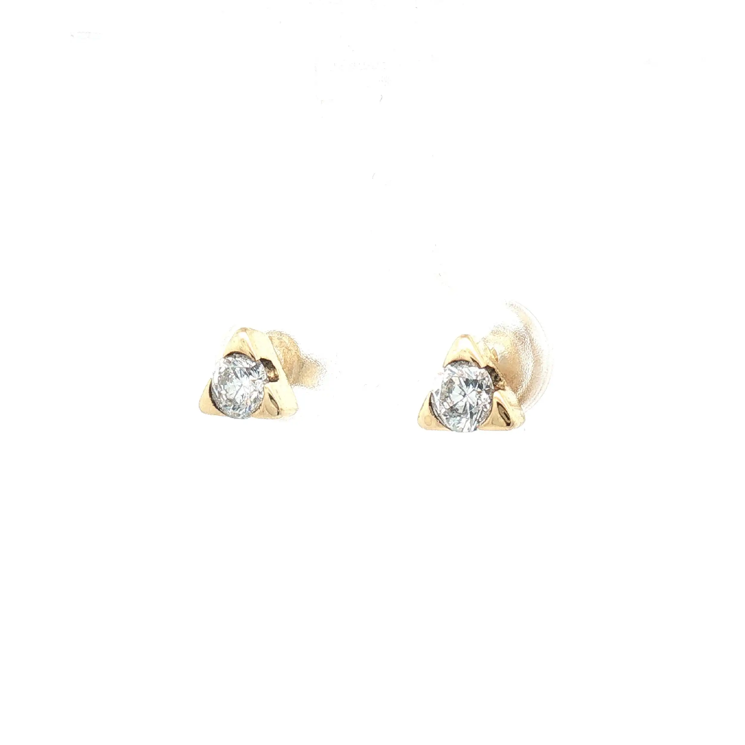 Ohrstecker Gelbgold mit Zirkonia Ohrstecker Gelbgold mit Zirkonia