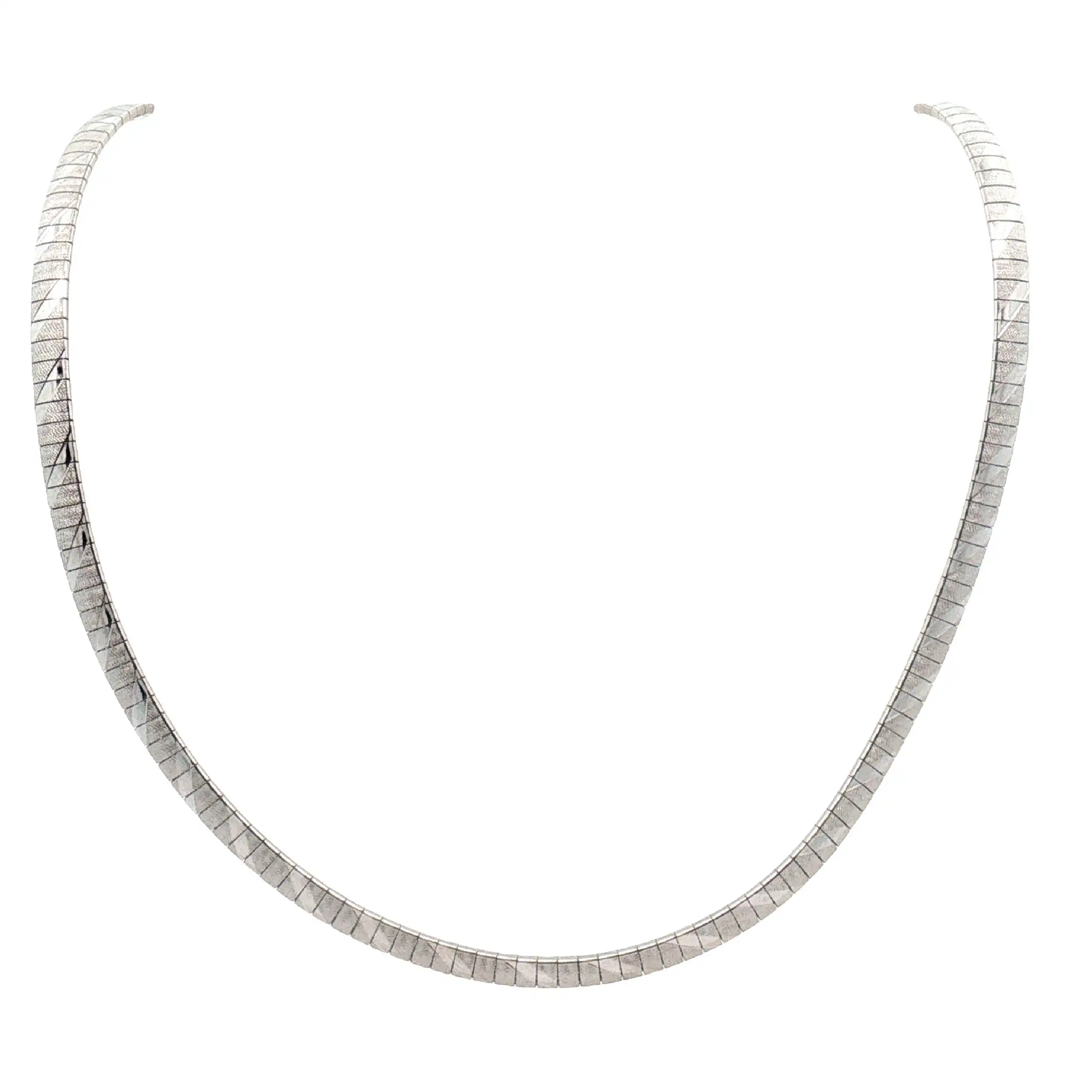Collier Silber teilmattiert Collier Silber teilmattiert