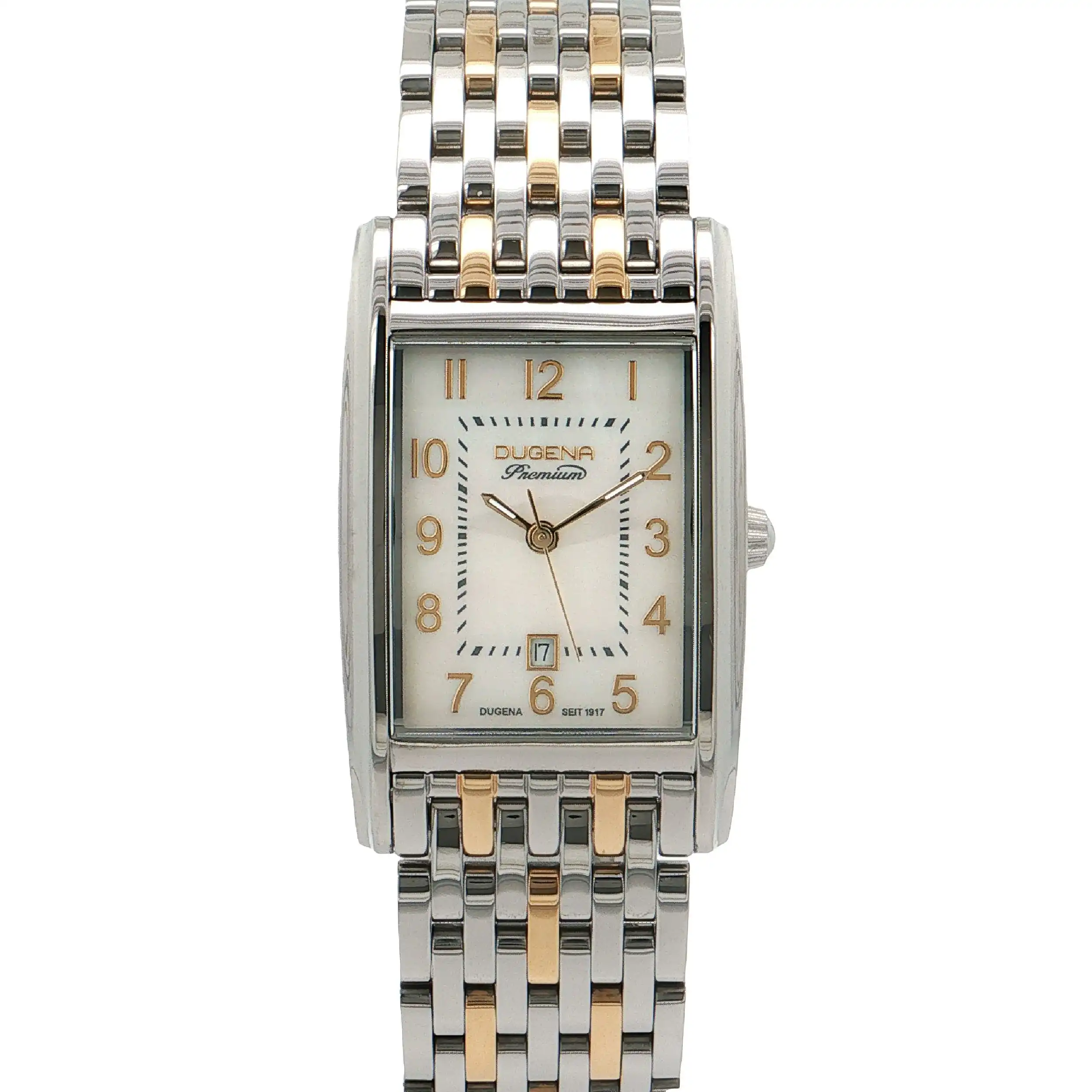Damenuhr Dugena Quadra Artdéco 7000122-1 mit Box