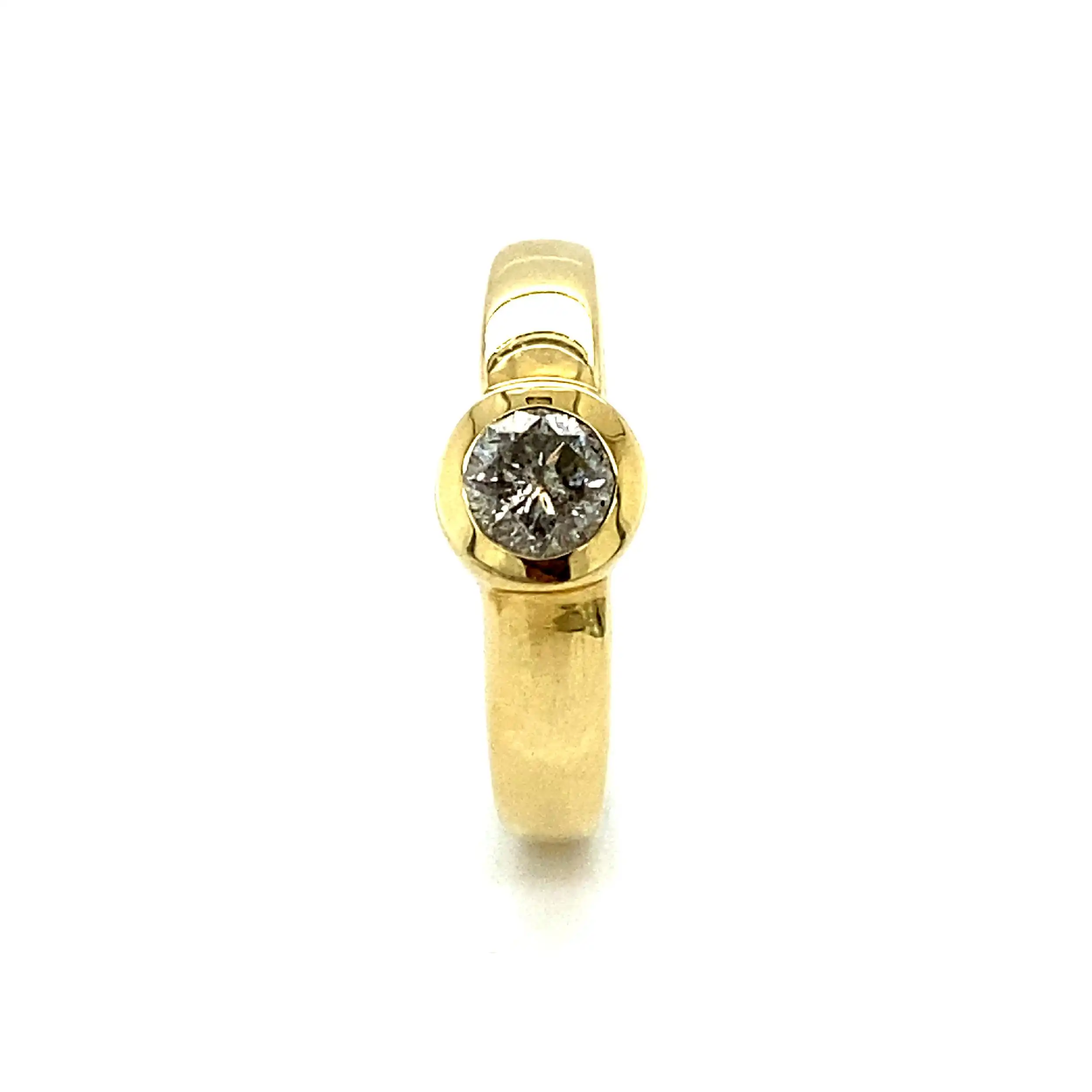 Ring Gelbgold mit Brillant Ring Gelbgold mit Brillant