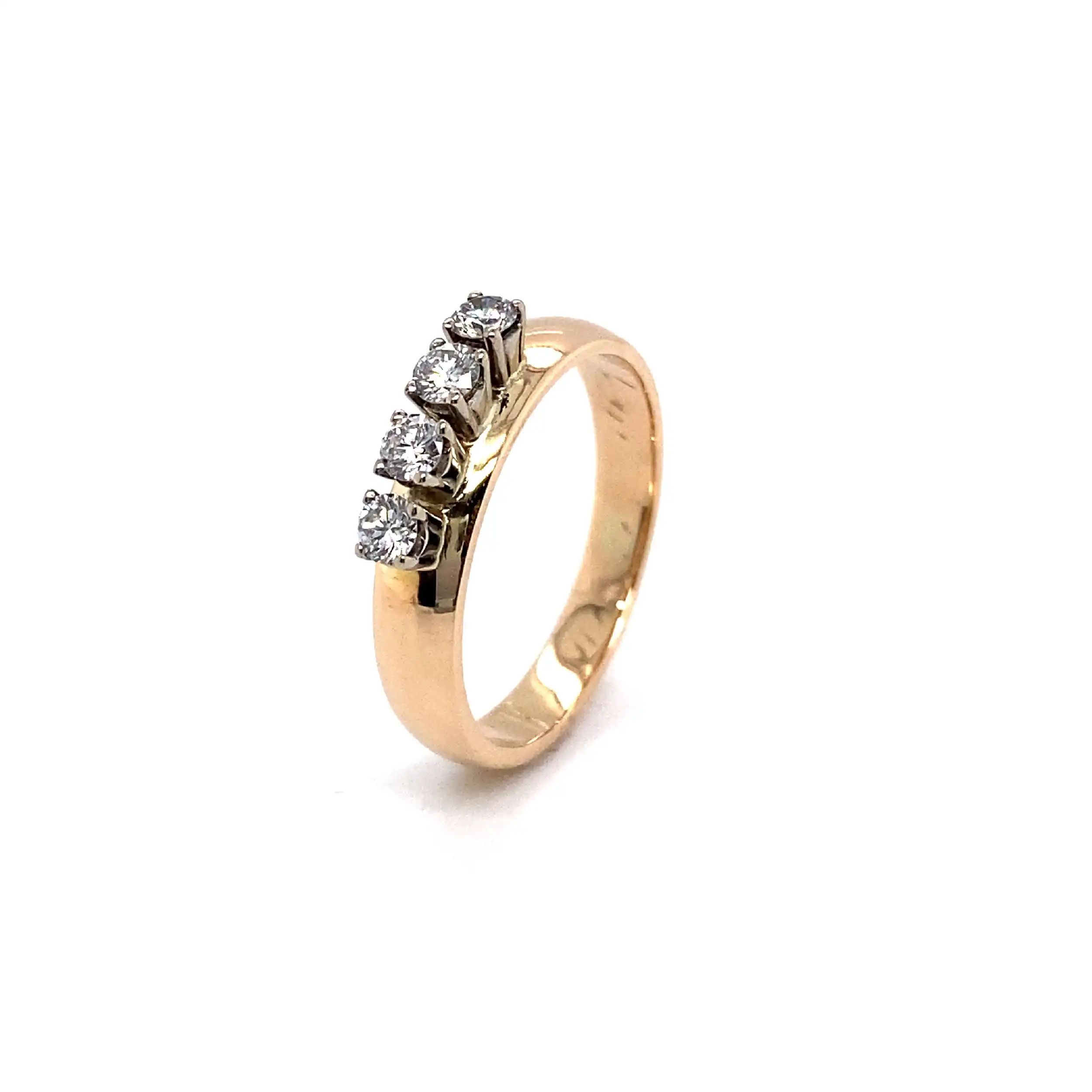Ring Rotgold mit Brillanten Ring Rotgold mit Brillanten