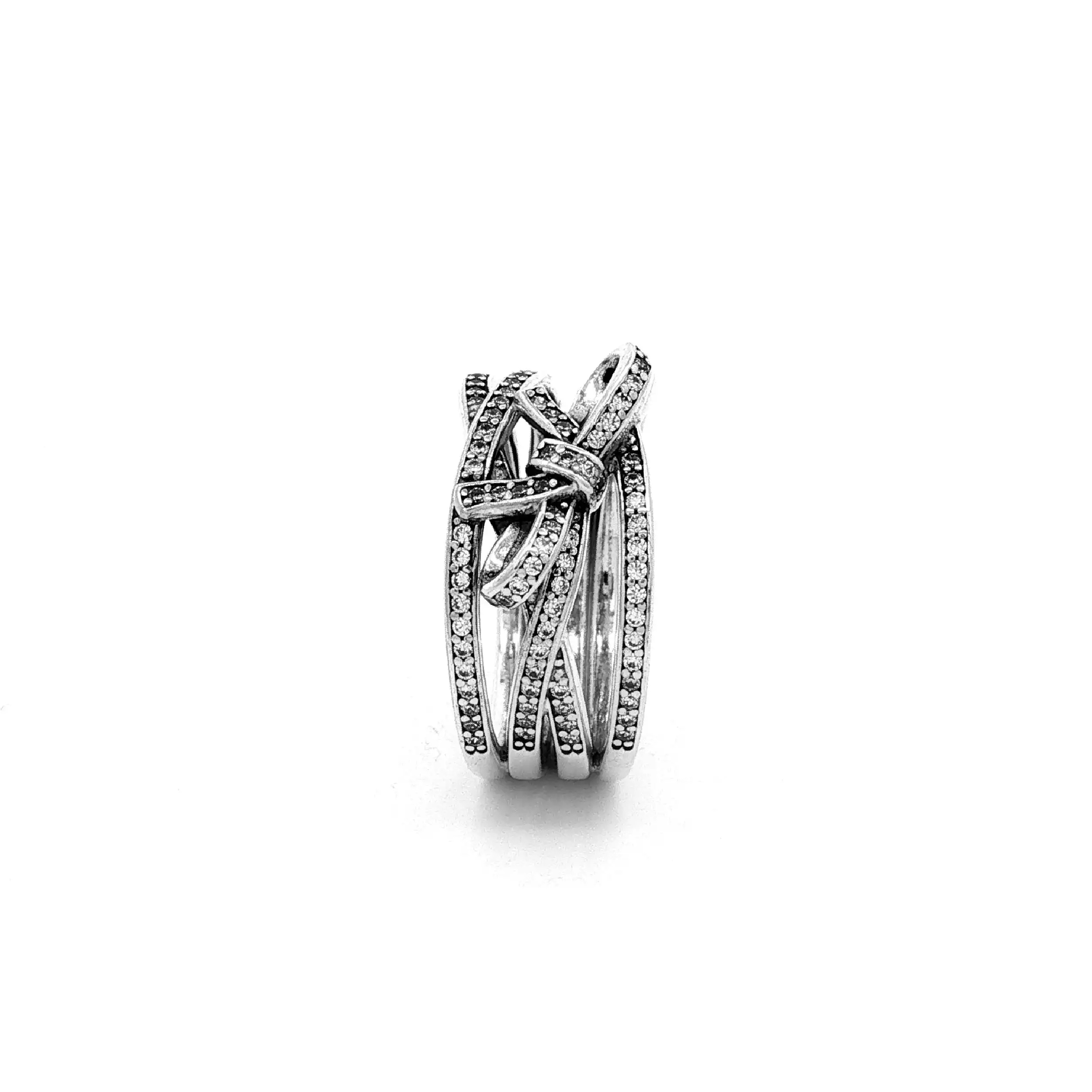 Ring Silber mit Schleife und Zirkonia Ring Silber mit Schleife und Zirkonia