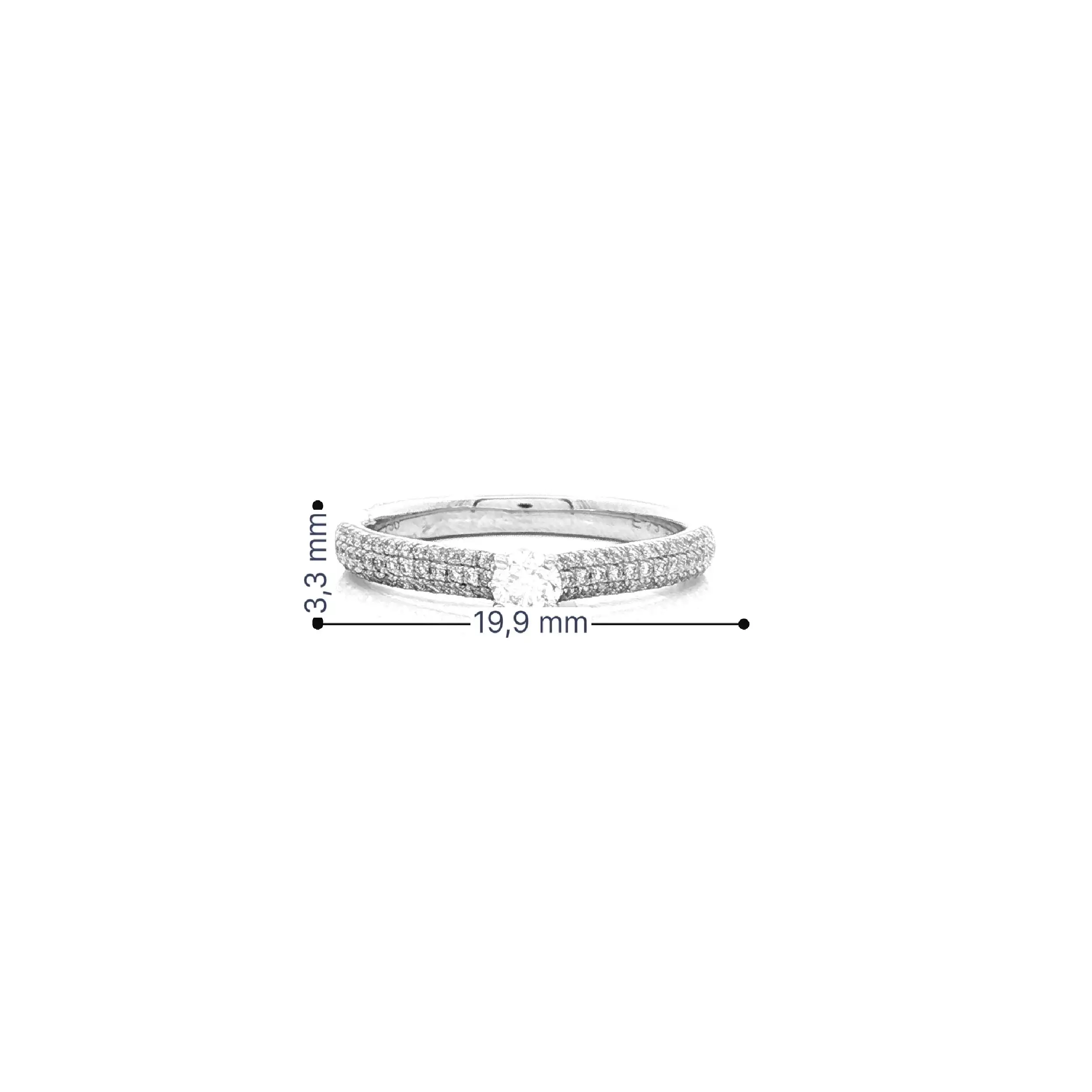 Ring Weißgold mit Brillanten Ring Weißgold mit Brillanten
