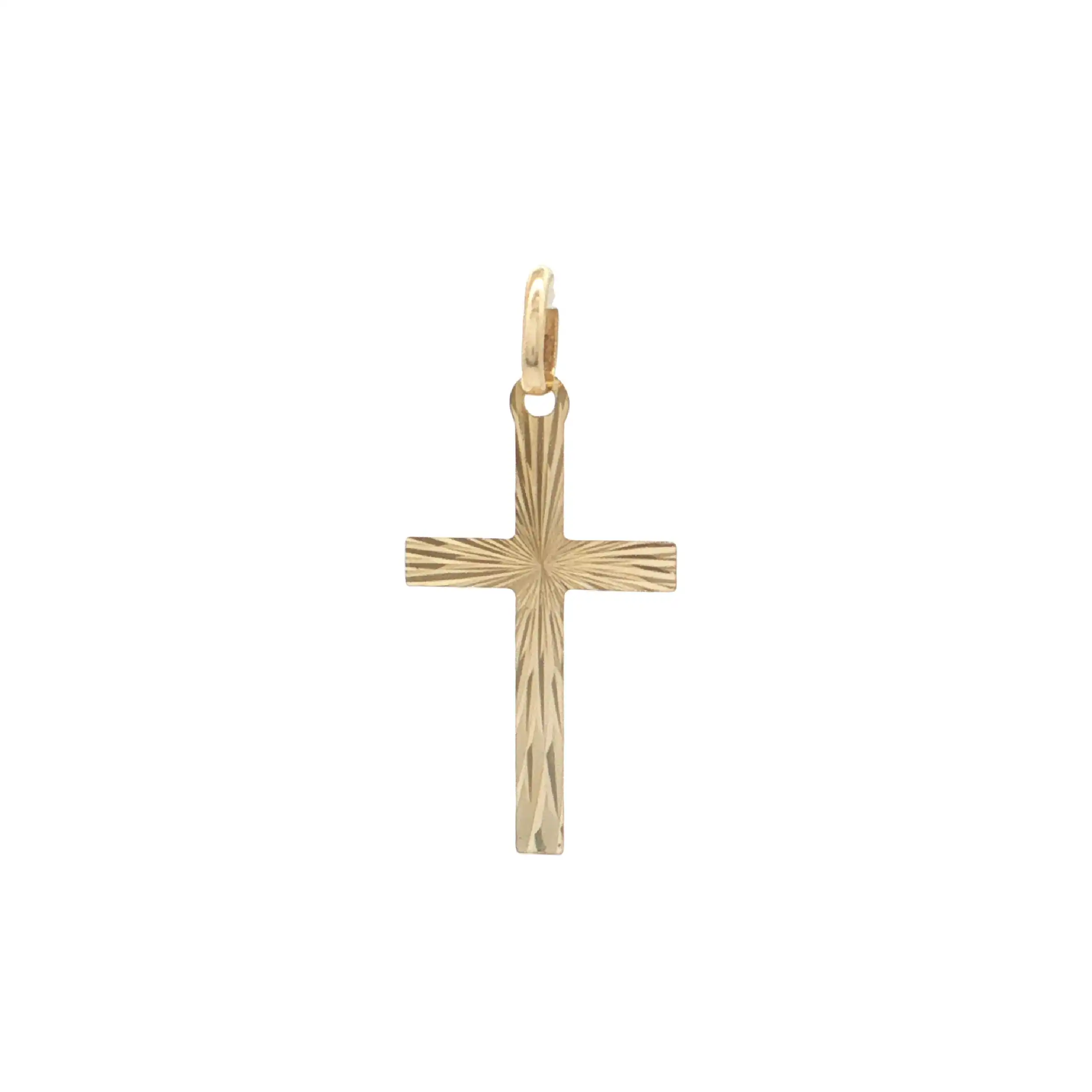 Kreuzanhänger Gelbgold