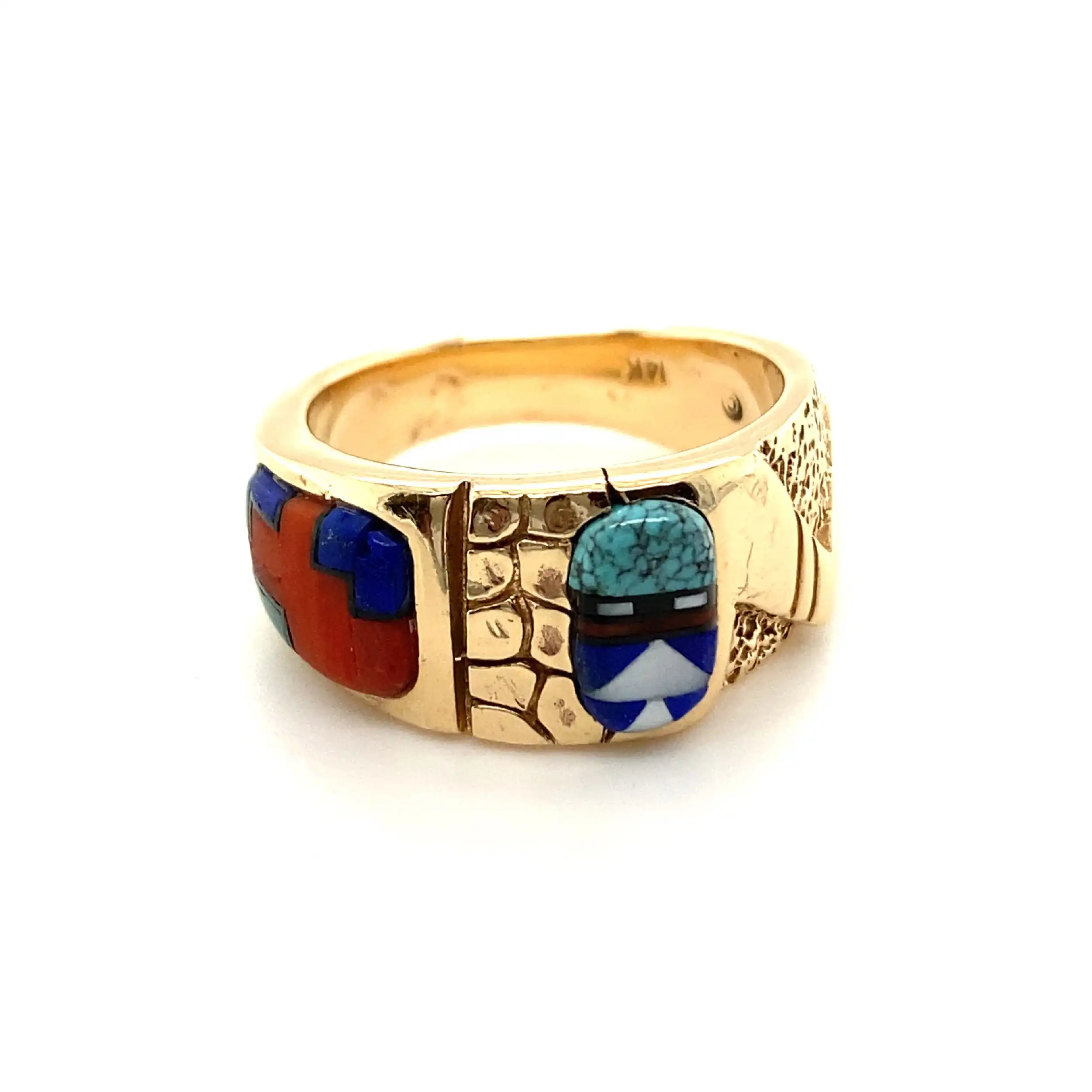 Ring Gelbgold mit Farbsteinen