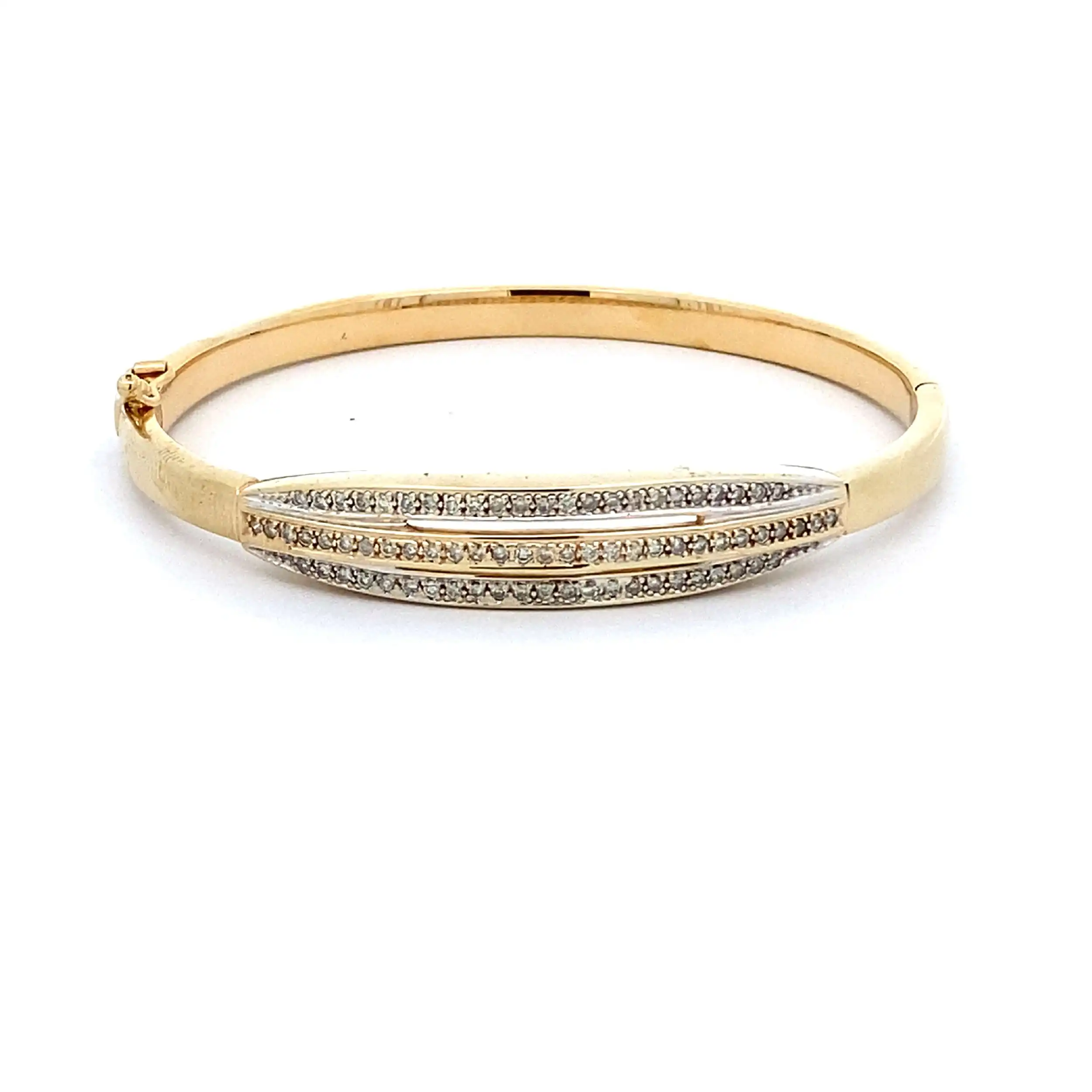 Armreif Bicolor mit Brillanten Armreif Bicolor mit Brillanten