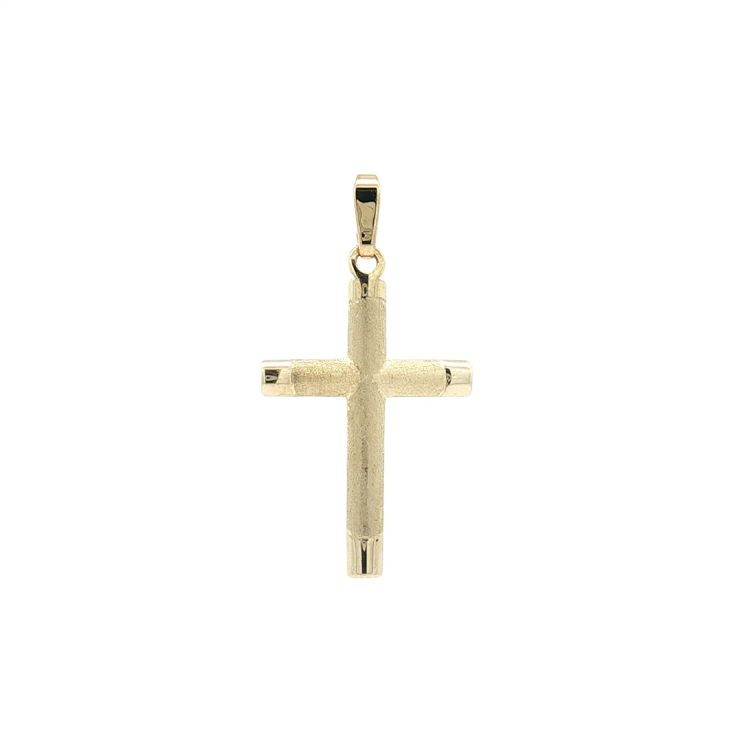 Kreuzanhänger Gelbgold