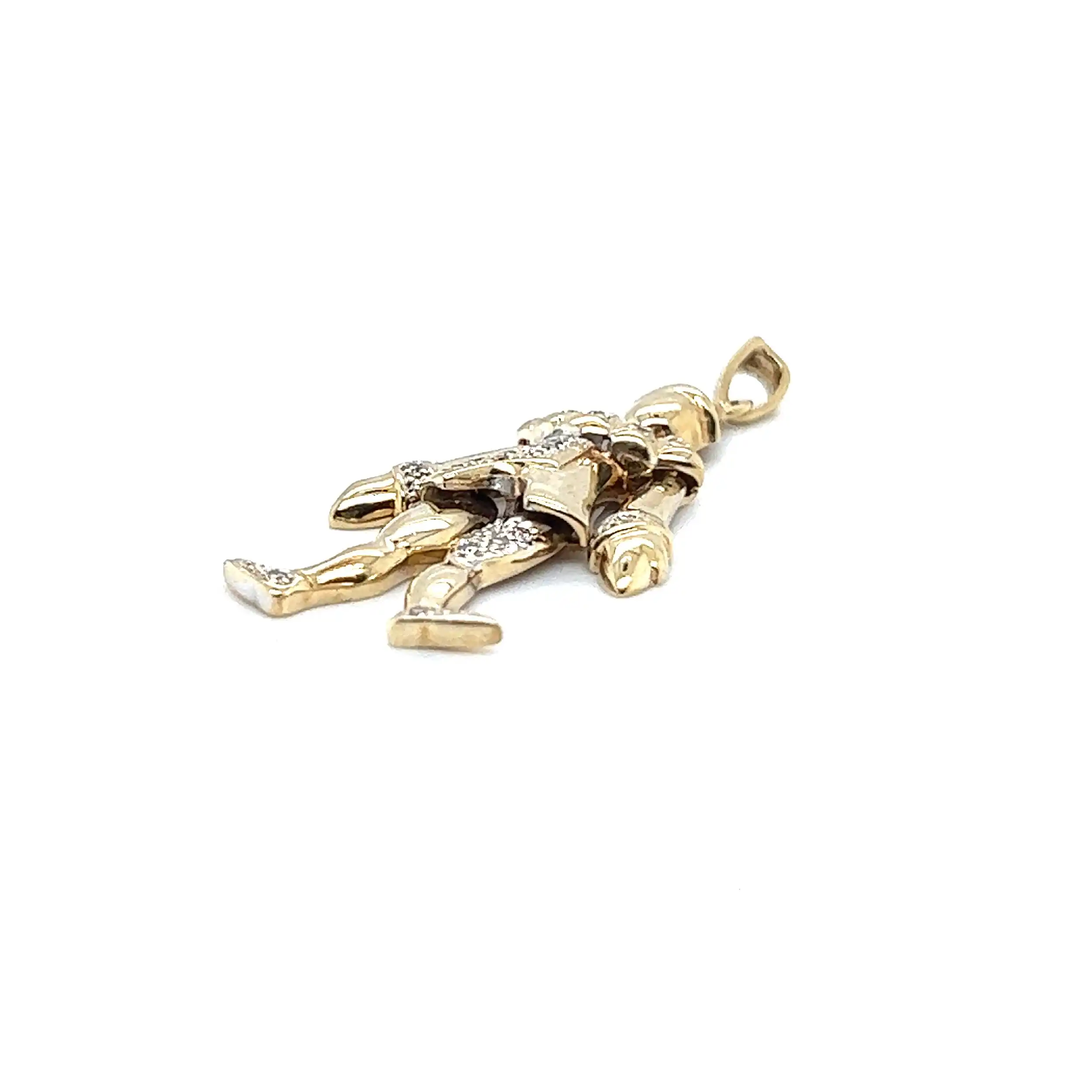 Anhänger Harlekin Gelbgold mit Diamanten, graviert mit 0,25ct Anhänger Harlekin Gelbgold mit Diamanten, graviert mit 0,25ct