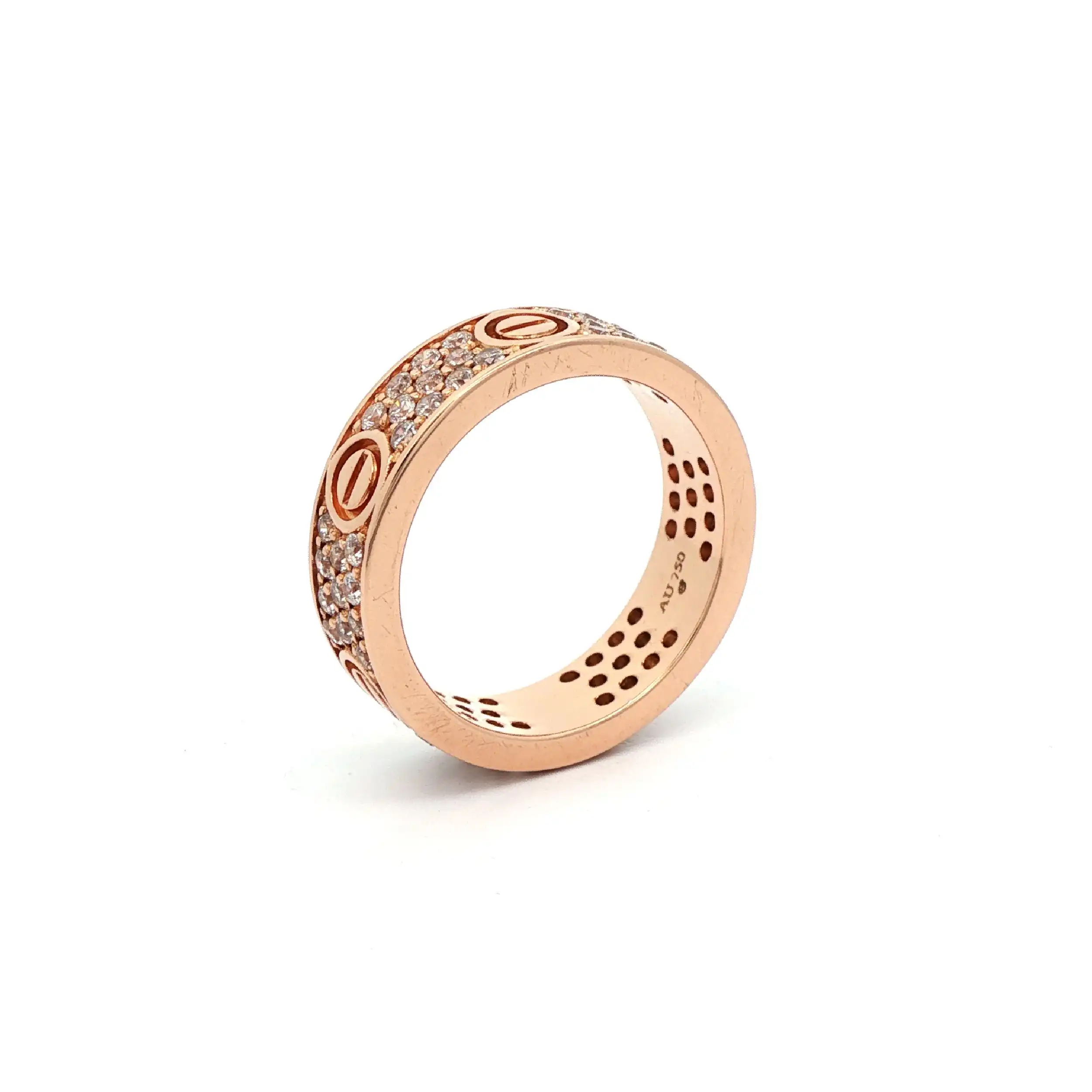 Ring Rotgold mit Zirkonia Ring Rotgold mit Zirkonia