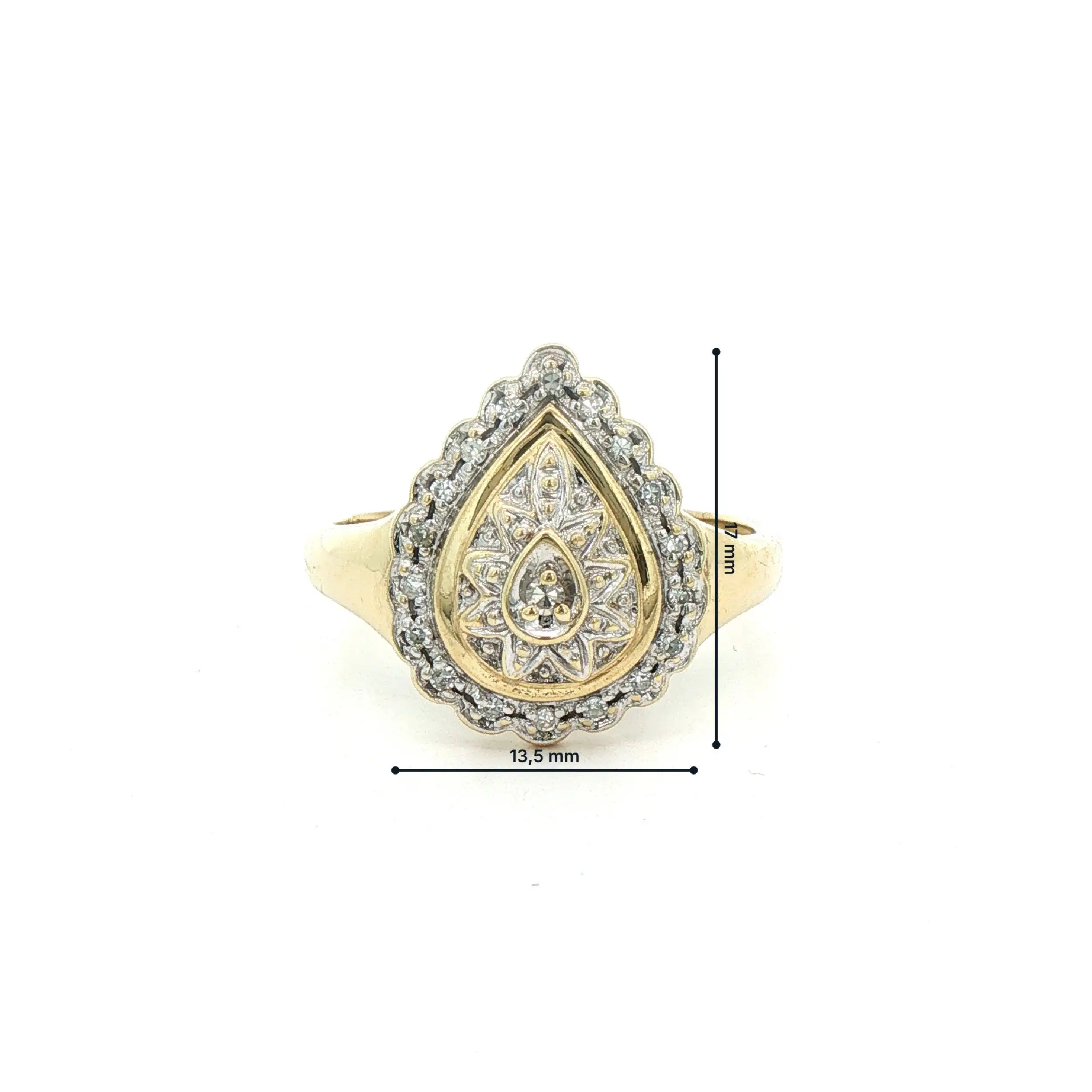 Ring Bicolor mit Brillanten Ring Bicolor mit Brillanten