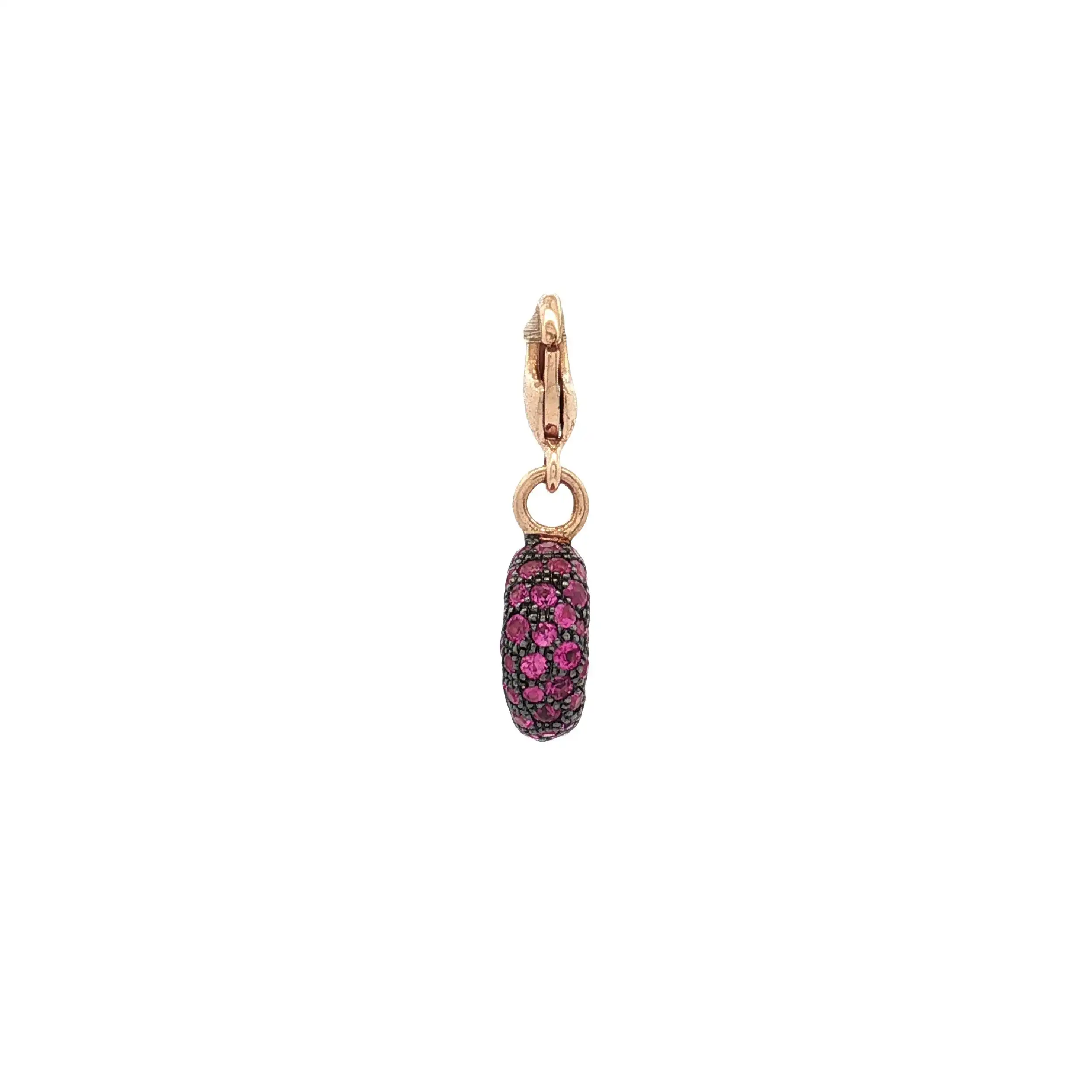 Charm Rotgold Al Coro mit Pinken Saphiren