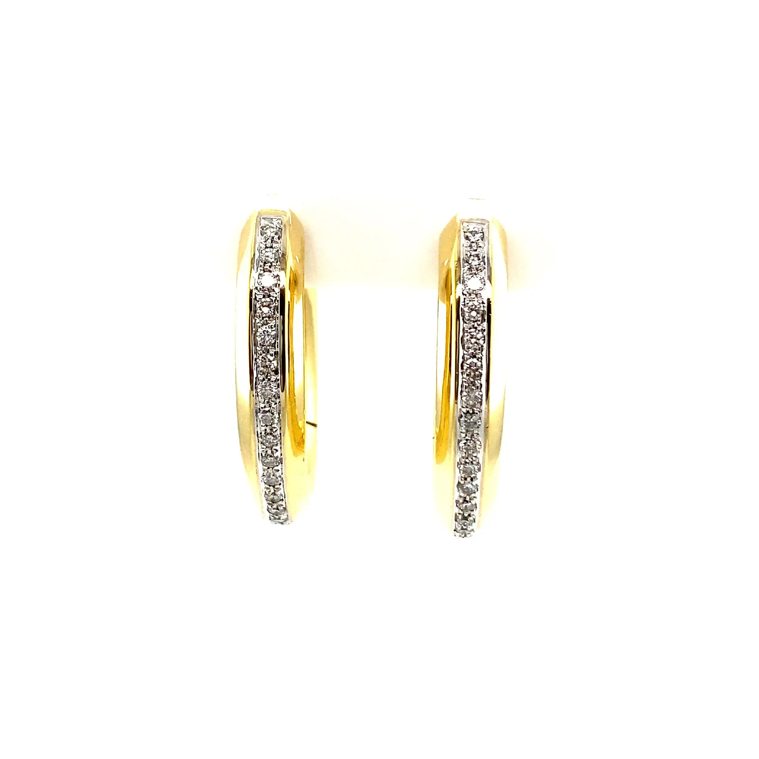 P. Creolen Gelbgold mit Brillanten P. Creolen Gelbgold mit Brillanten