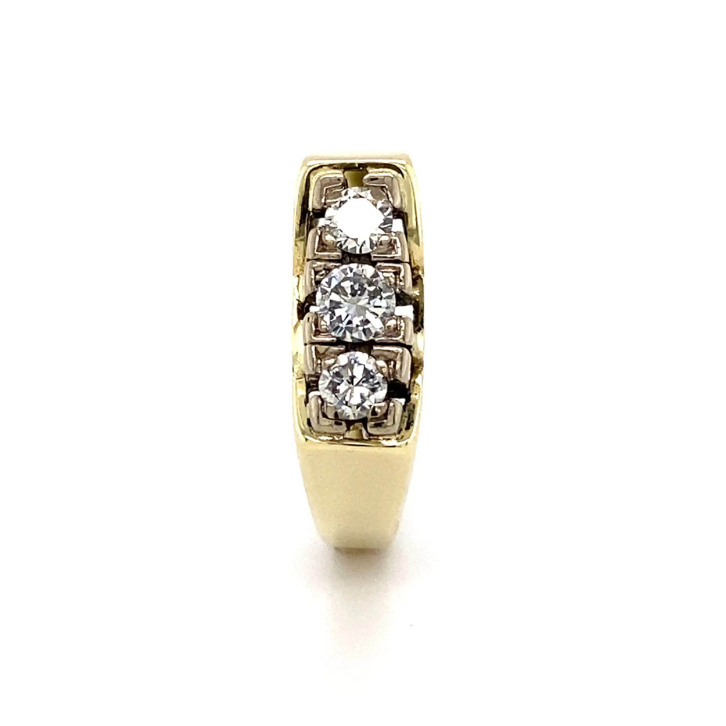 Ring Bicolor mit Brillanten