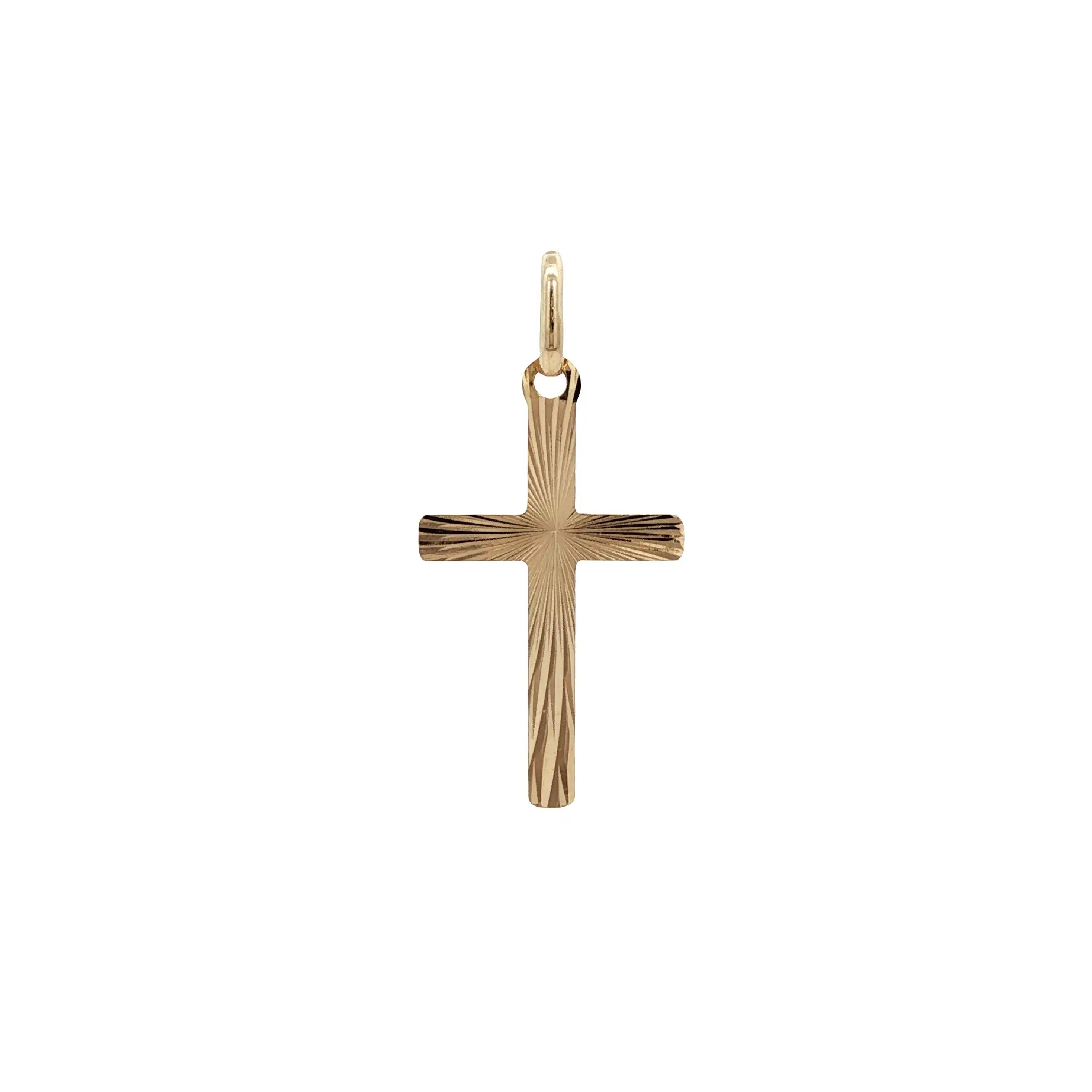 Kreuzanhänger Gelbgold