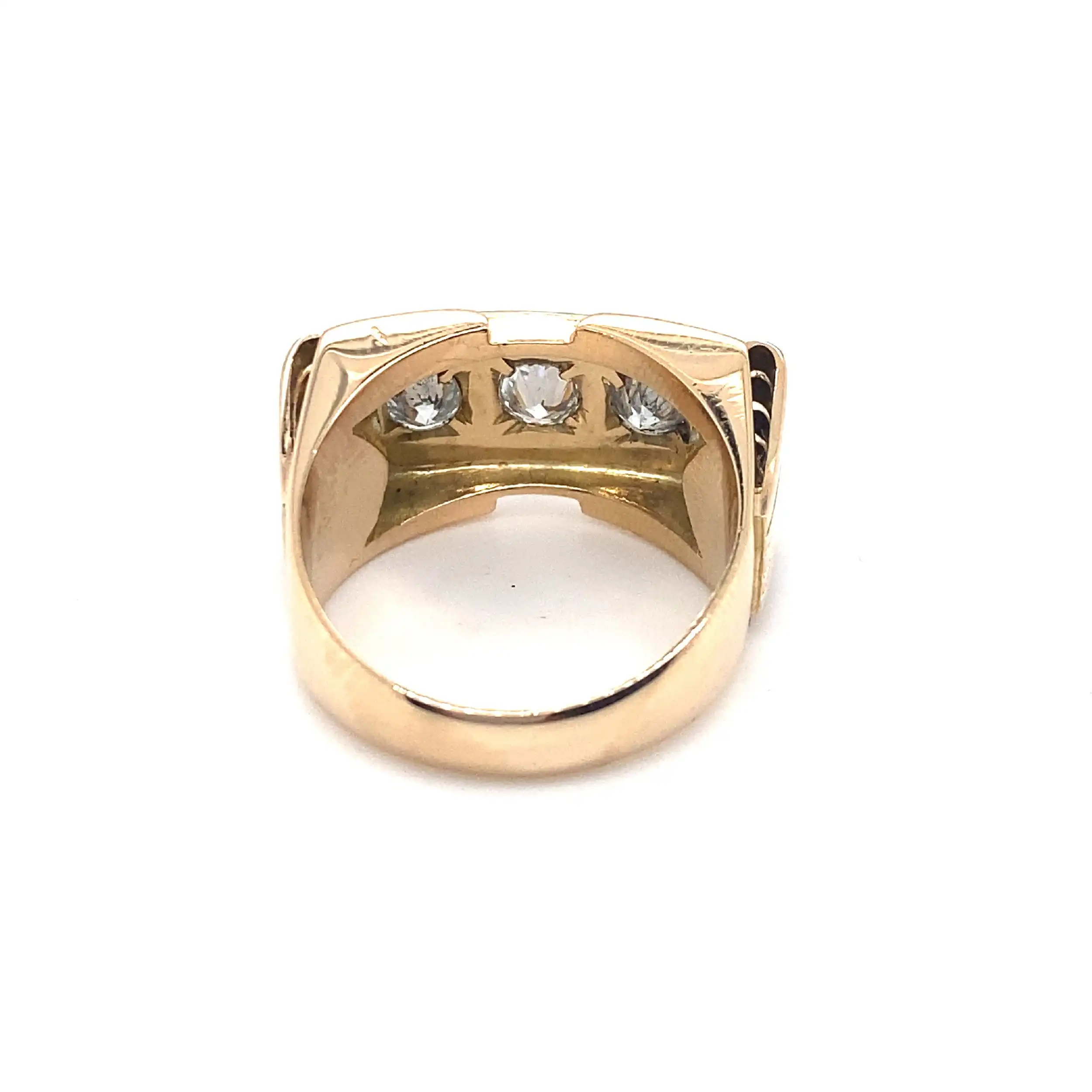 Herrenring Bicolor mit Brillanten Herrenring Bicolor mit Brillanten