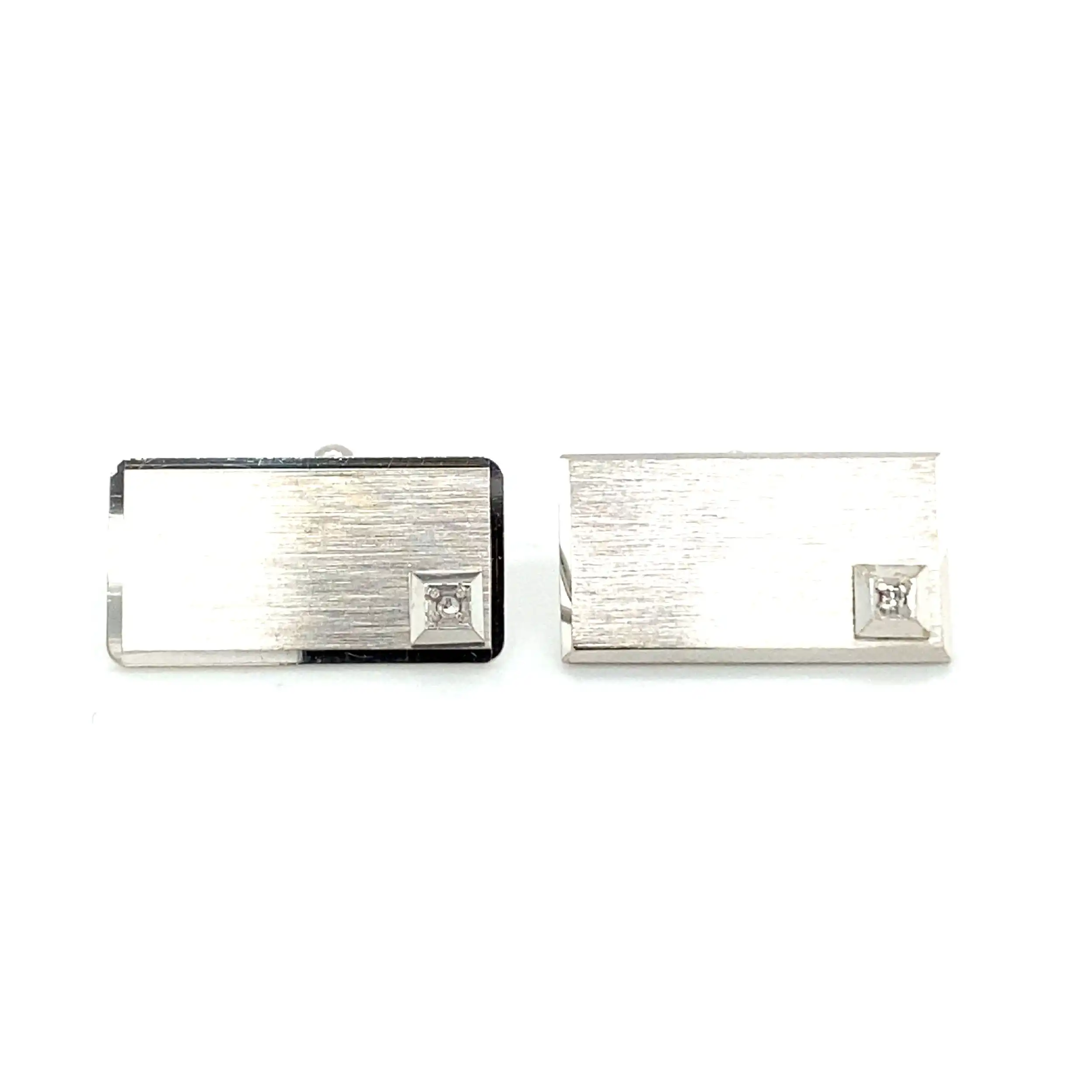 Manschettenknöpfe mit Diamanten Manschettenknöpfe mit Diamanten