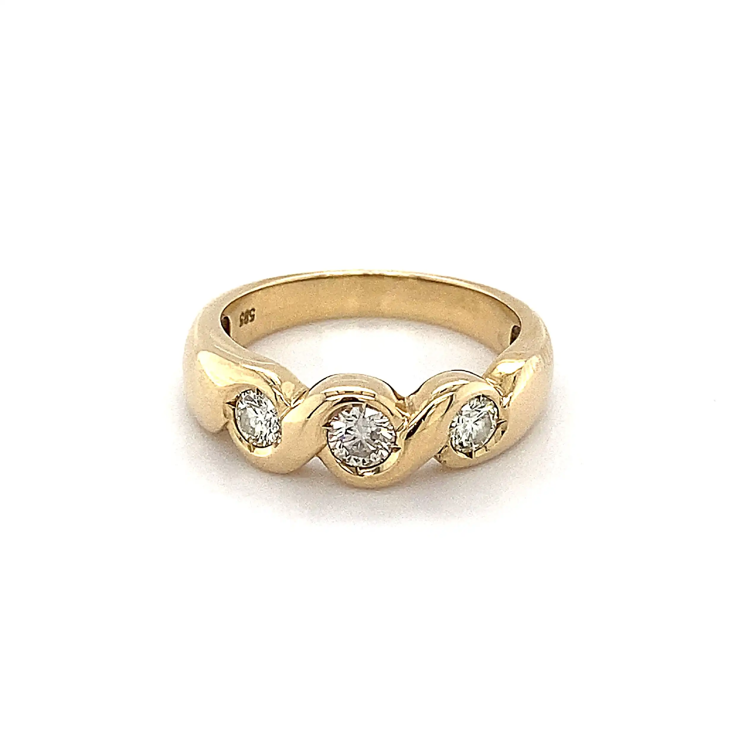 Ring Gelbgold mit Brillanten Ring Gelbgold mit Brillanten