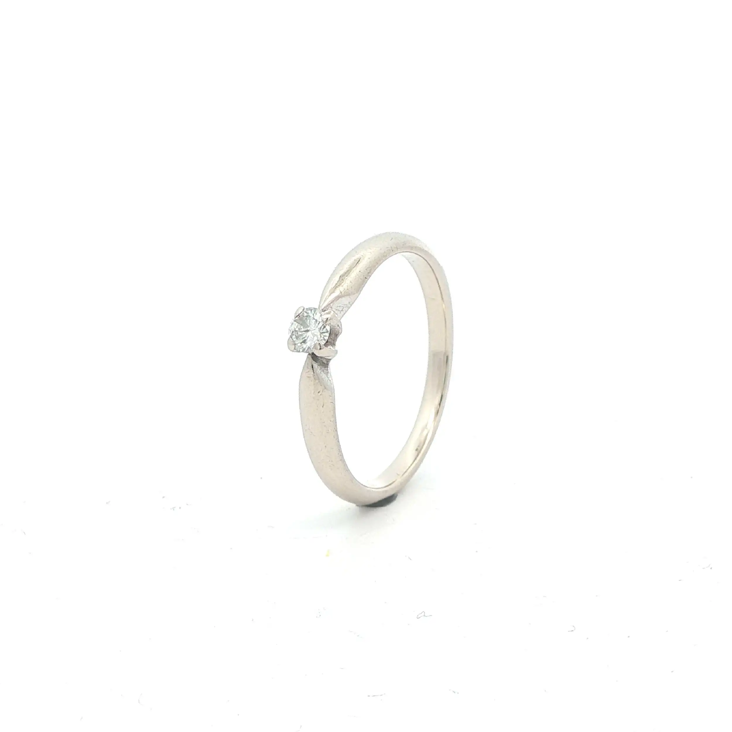 Ring Weißgold mit Brillant Solitär Ring Weißgold mit Brillant Solitär