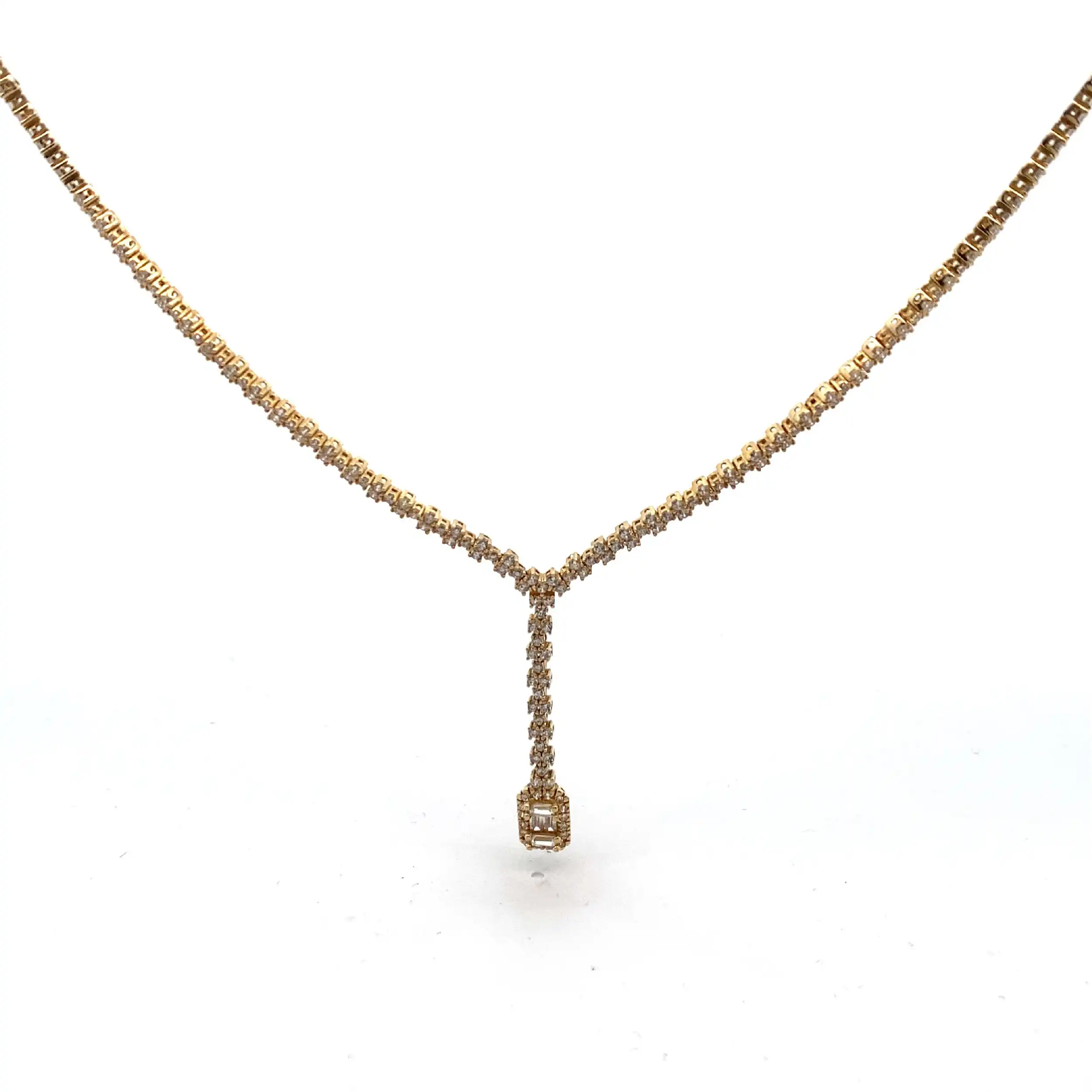 Collier Gelbgold mit Zirkonia Collier Gelbgold mit Zirkonia