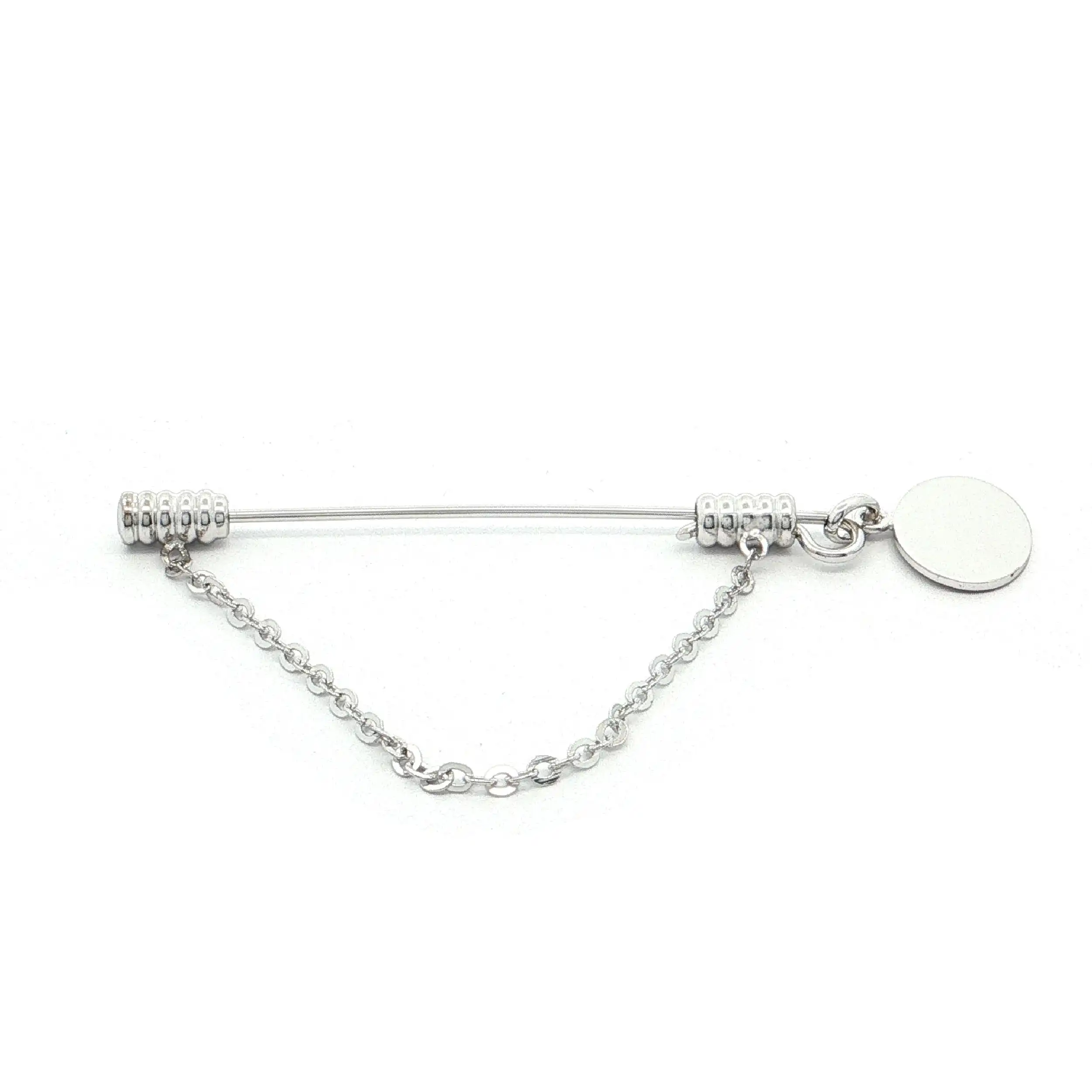 Anstecknadel Silber mit Plättchen zum gravieren Anstecknadel Silber mit Plättchen zum gravieren