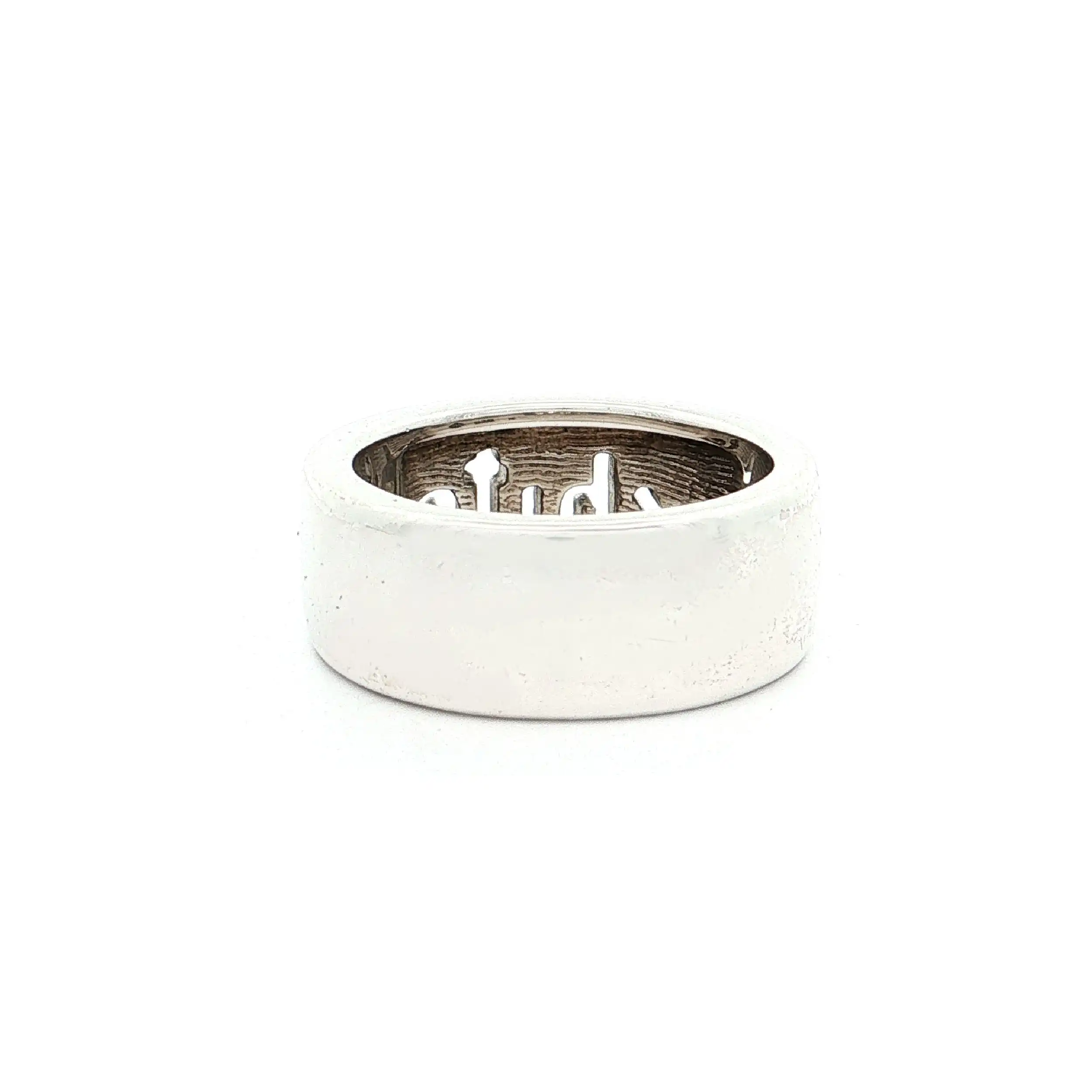 Ring Silber "White" mit weißem Farbstein