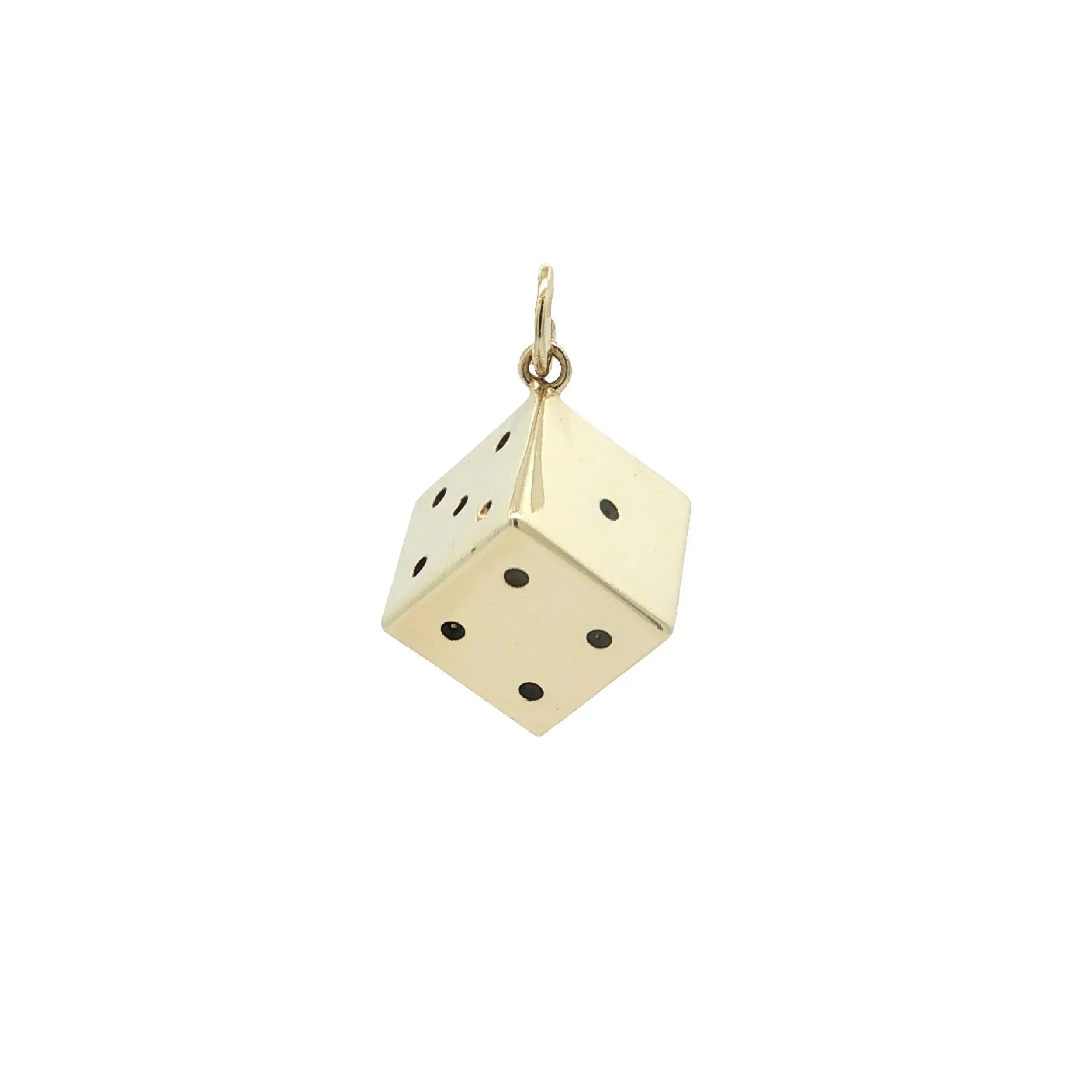 Anhänger Gelbgold Würfel