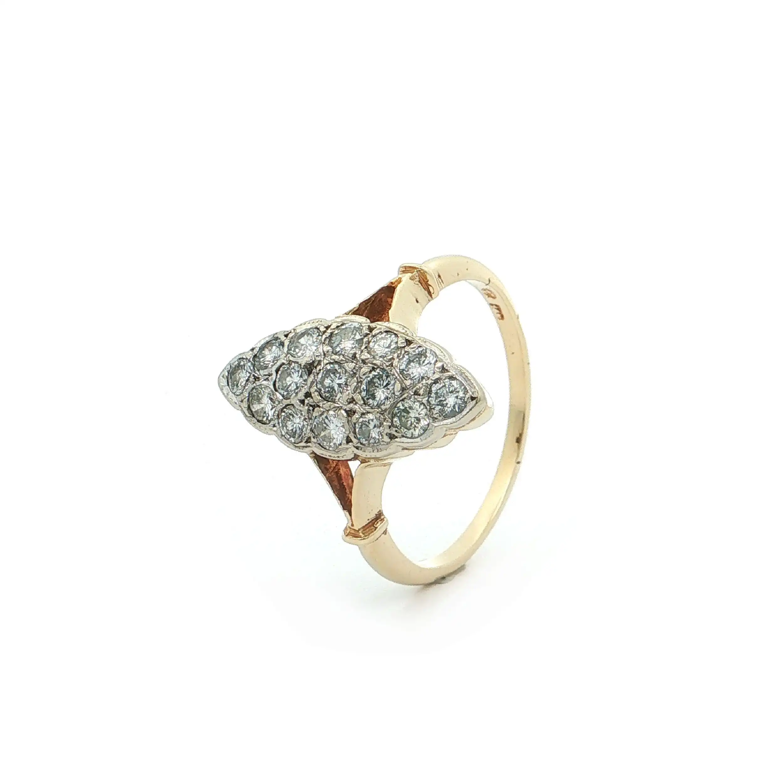 Ring Bicolor mit Brillanten