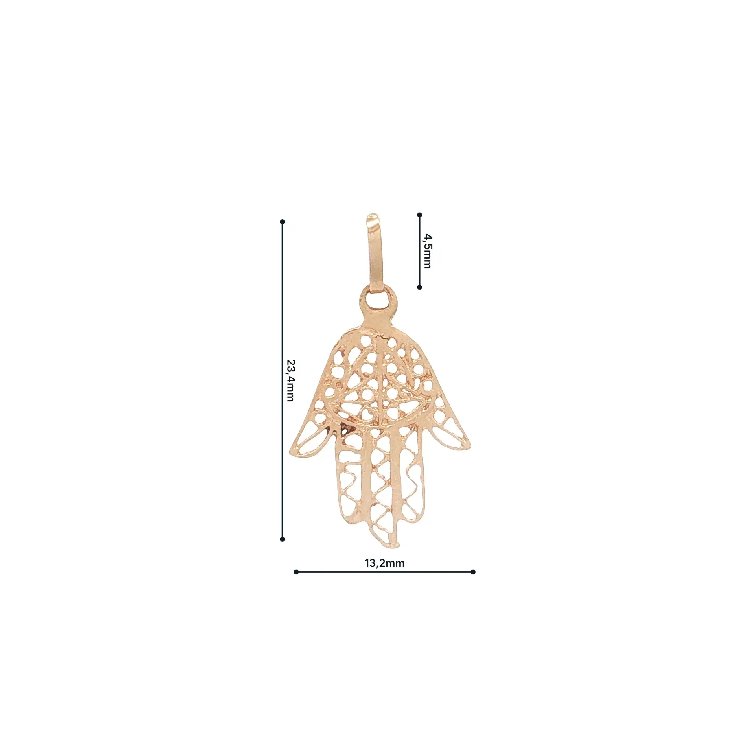Anhänger Rosegold Hand der Fatima Anhänger Rosegold Hand der Fatima