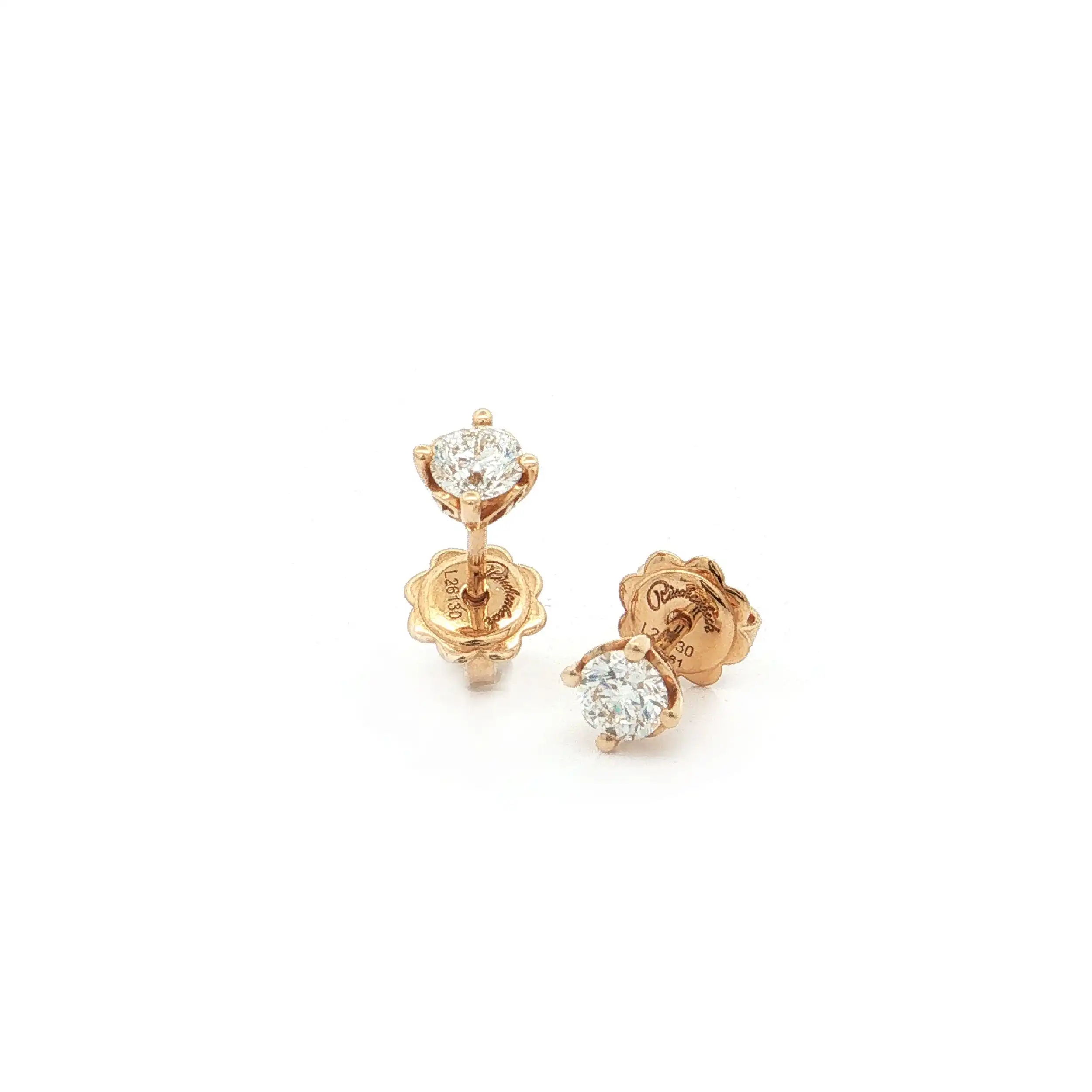 Ohrstecker Rotgold mit Brillanten "Rüschenbeck" Ohrstecker Rotgold mit Brillanten "Rüschenbeck"