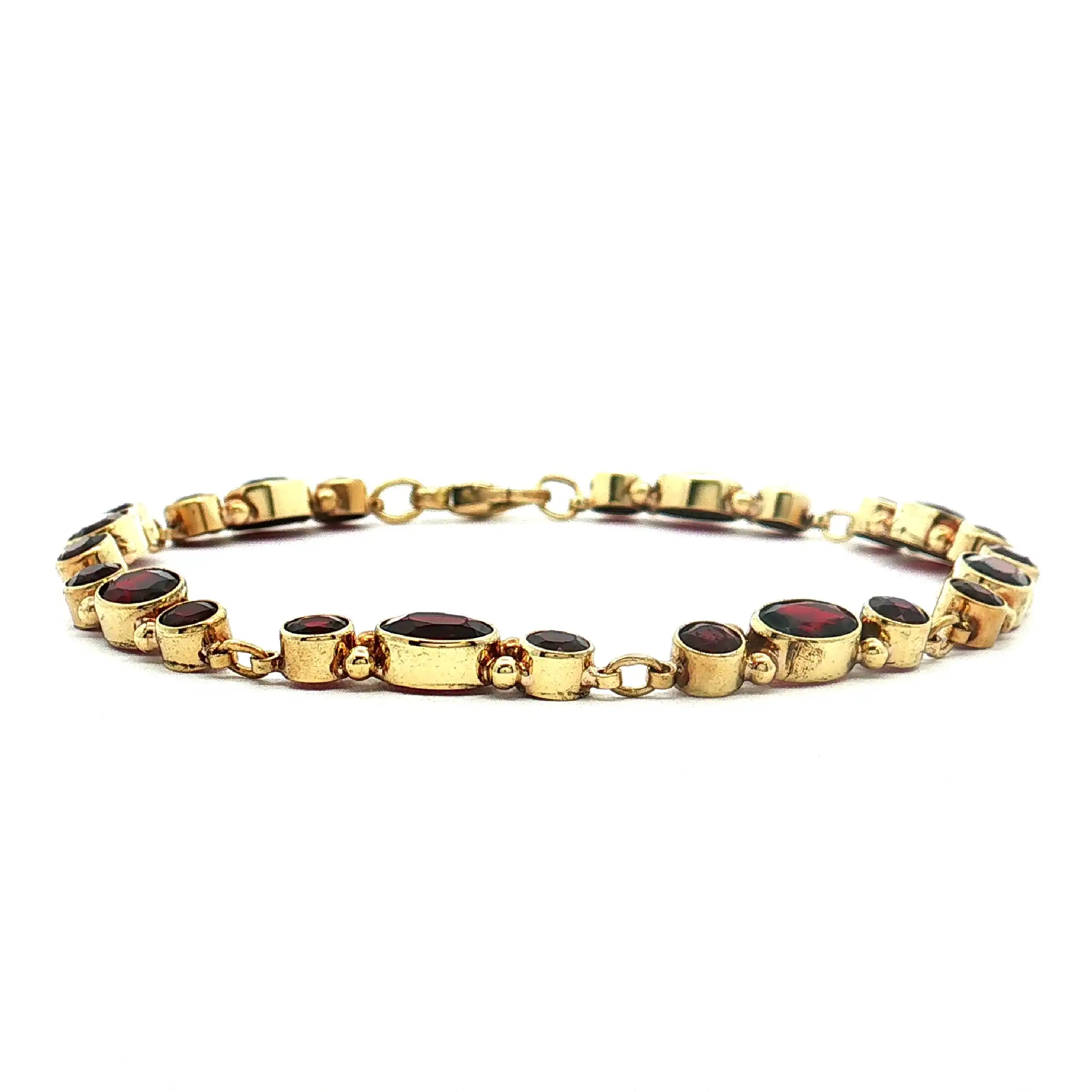 Armband Gelbgold mit Granat