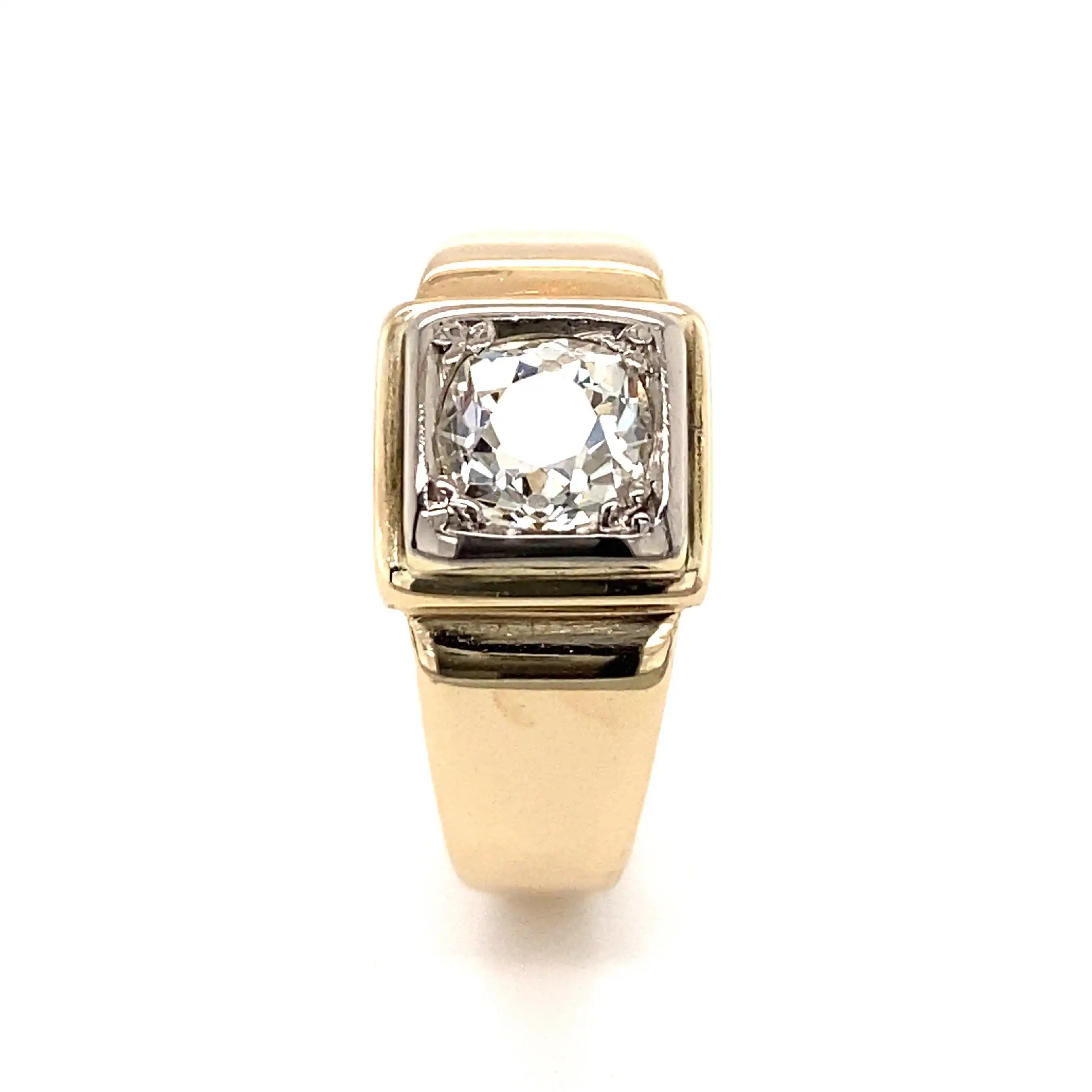 Ring Gelbgold mit Altschliff-Diamant Ring Gelbgold mit Altschliff-Diamant