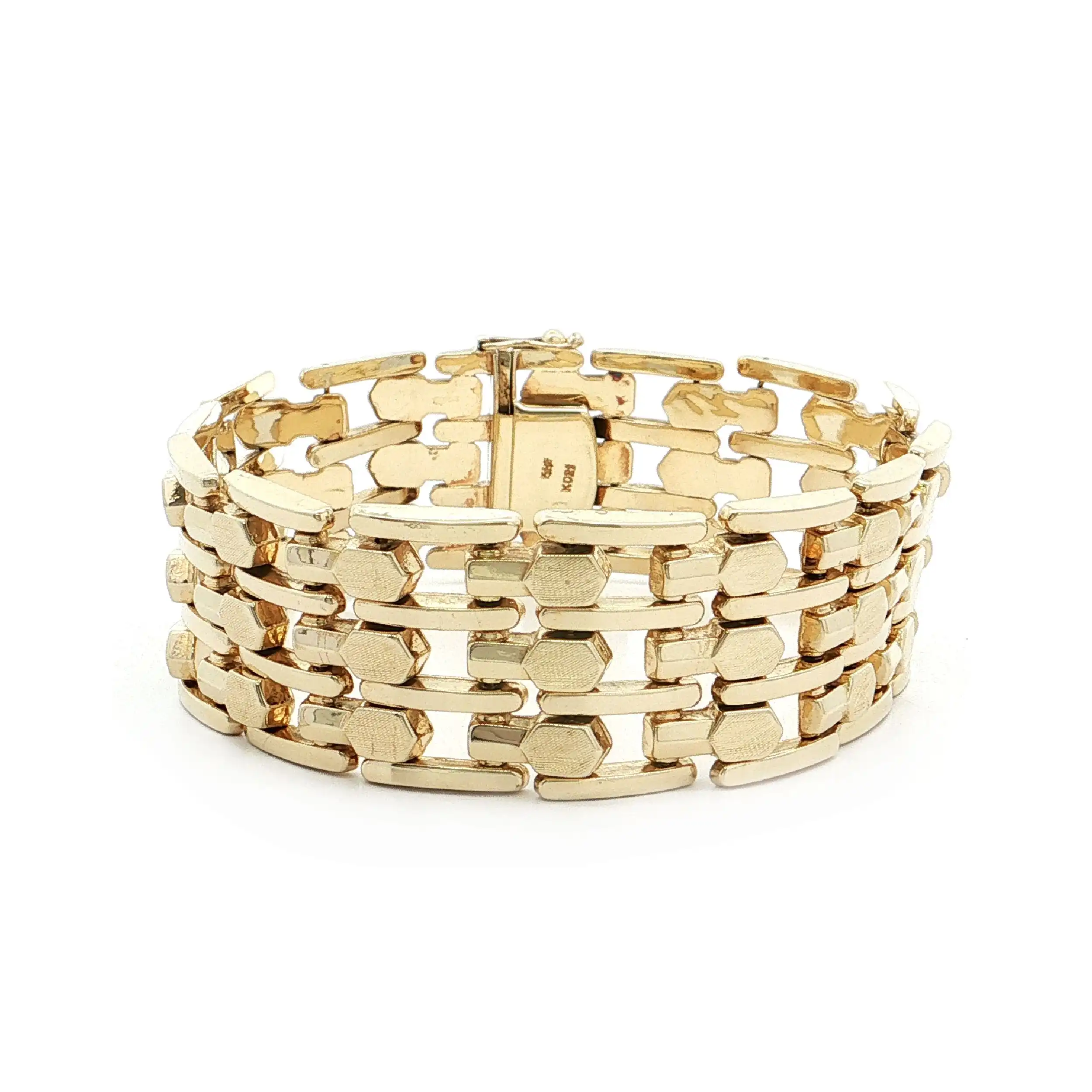 Armband Breit Gelbgold Retro Vintage