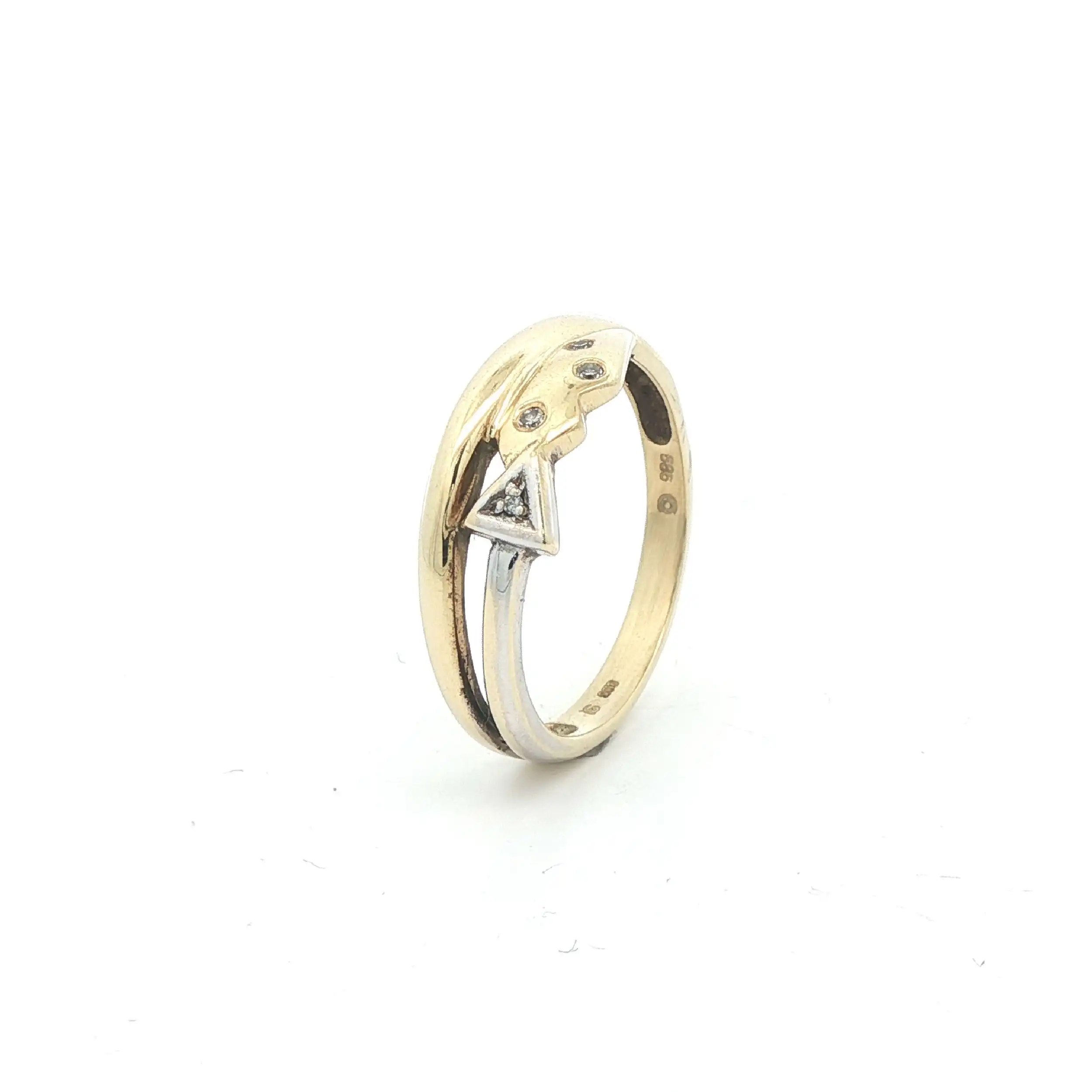 Ring Bicolor mit Diamanten Ring Bicolor mit Diamanten