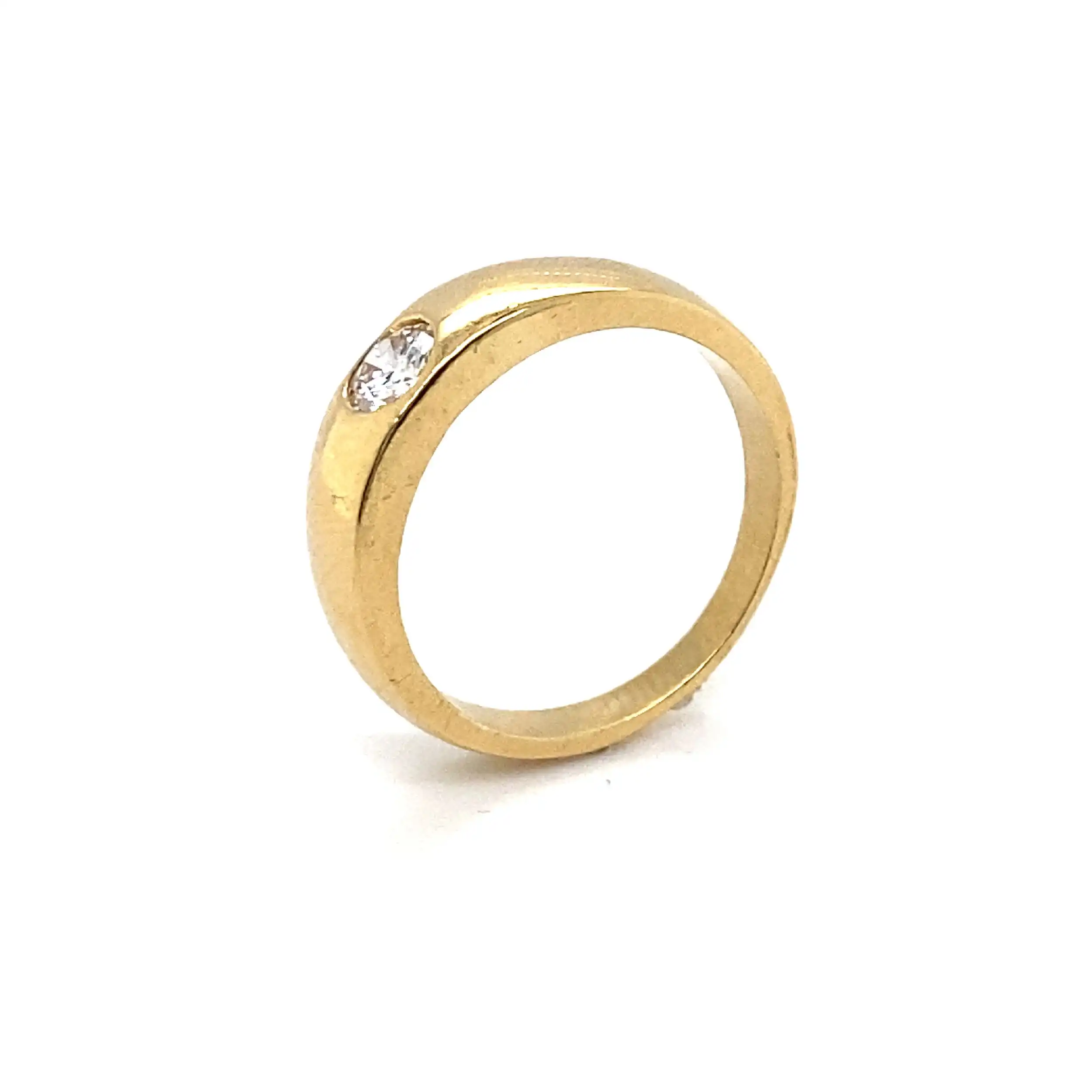 Ring Gelbgold mit Solitär Brillant Ring Gelbgold mit Solitär Brillant