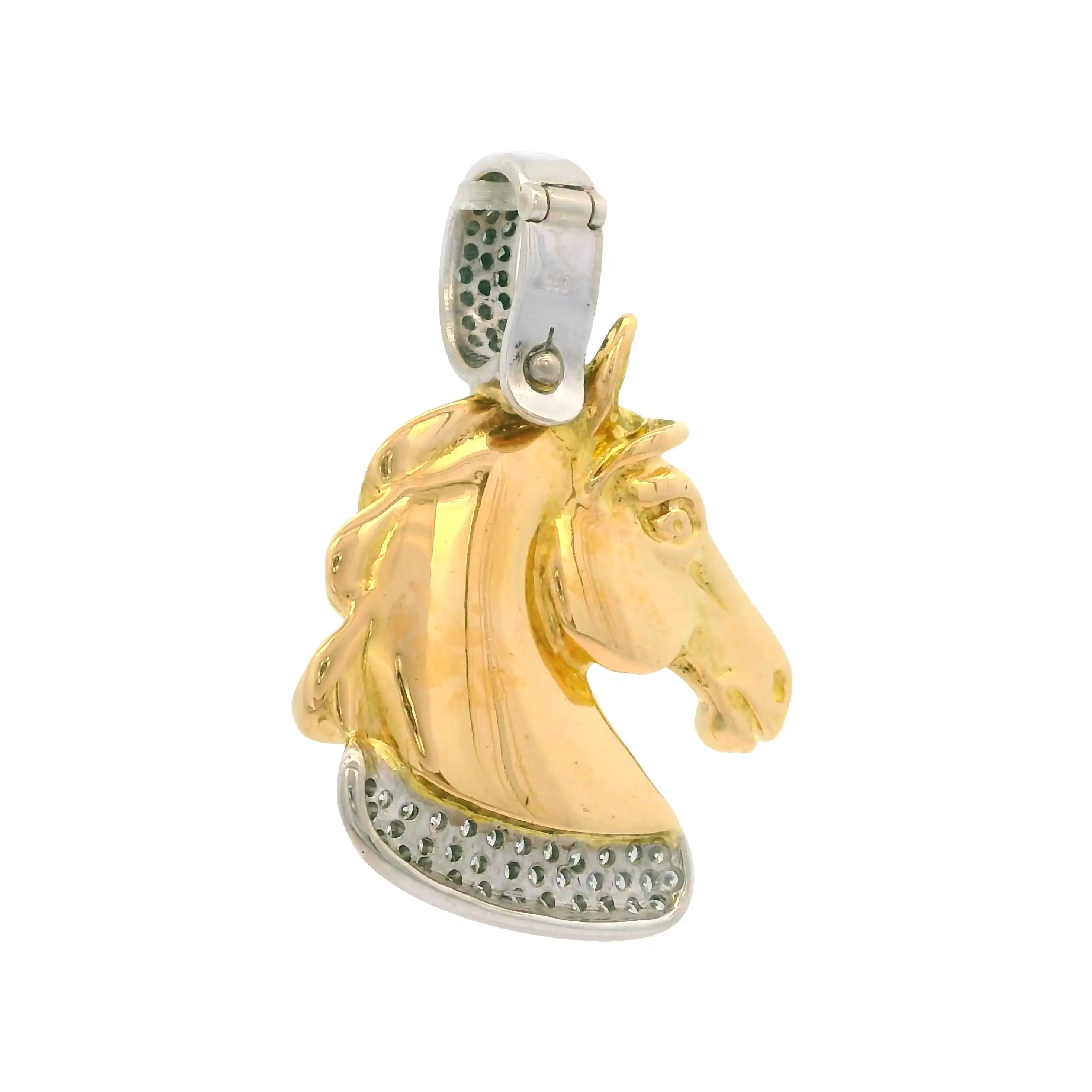 Anhänger Pferd Bicolor mit Brillanten Anhänger Pferd Bicolor mit Brillanten