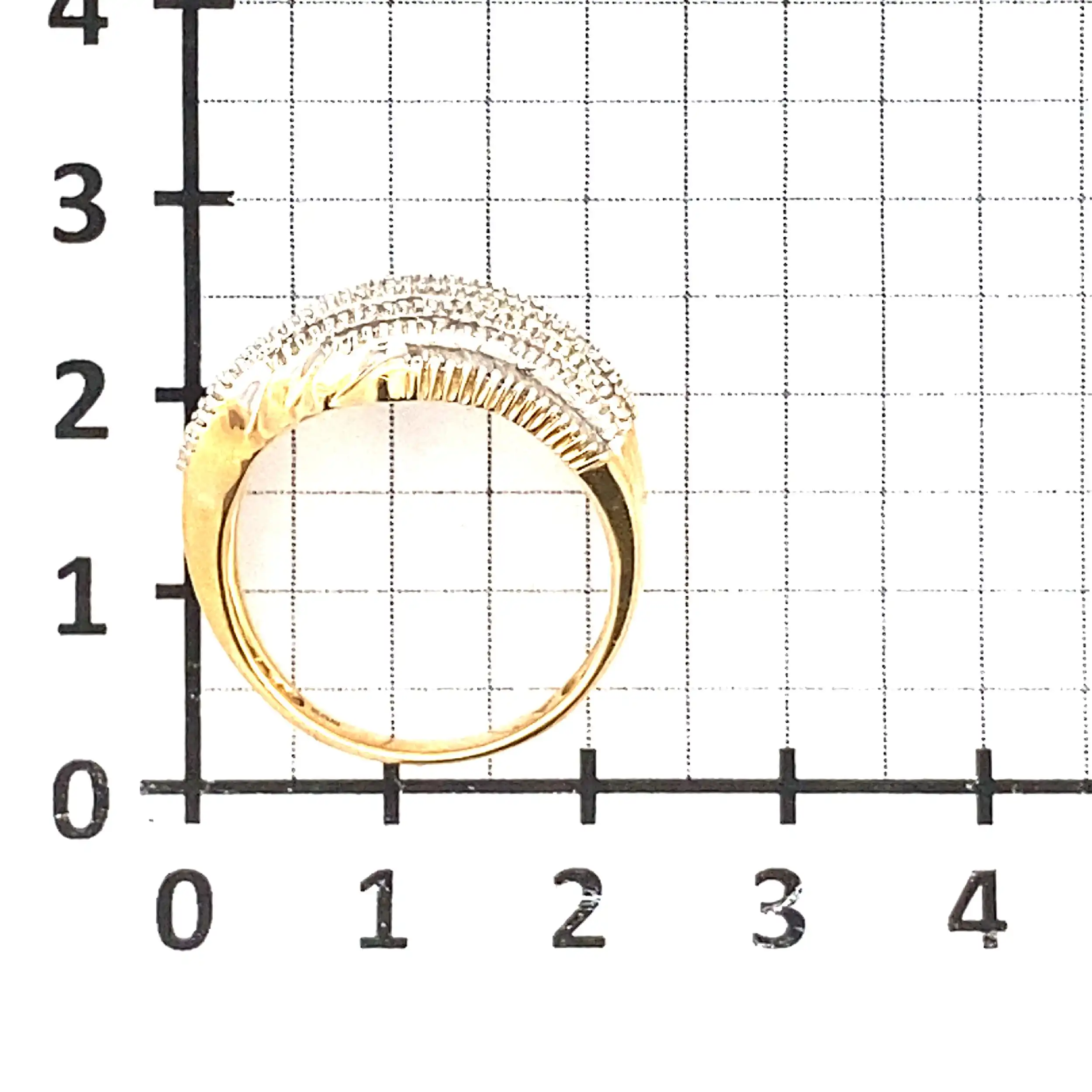 Ring Bicolor mit Baguette Diamanten Ring Bicolor mit Baguette Diamanten