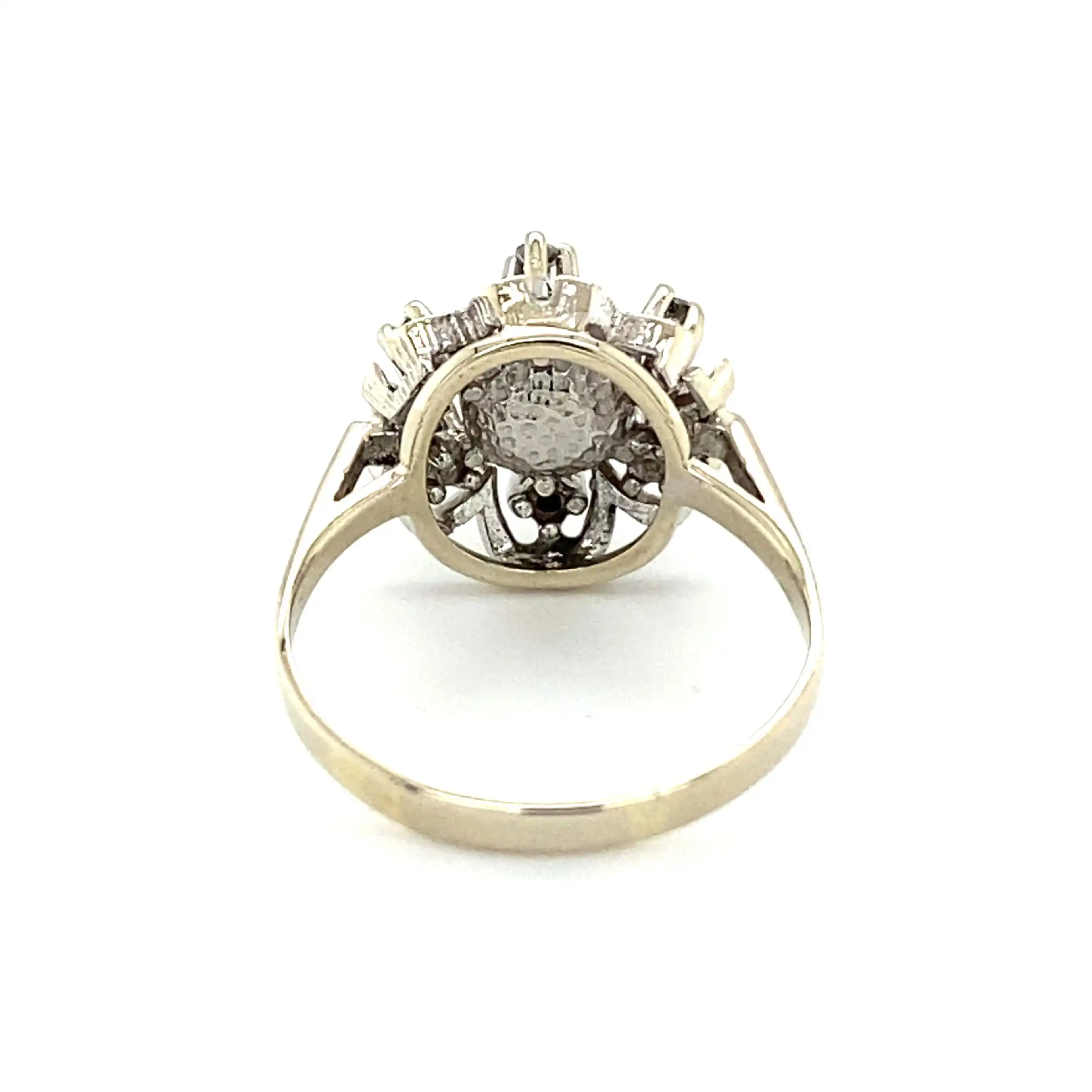 Ring Weißgold mit Perle & Diamanten Ring Weißgold mit Perle & Diamanten
