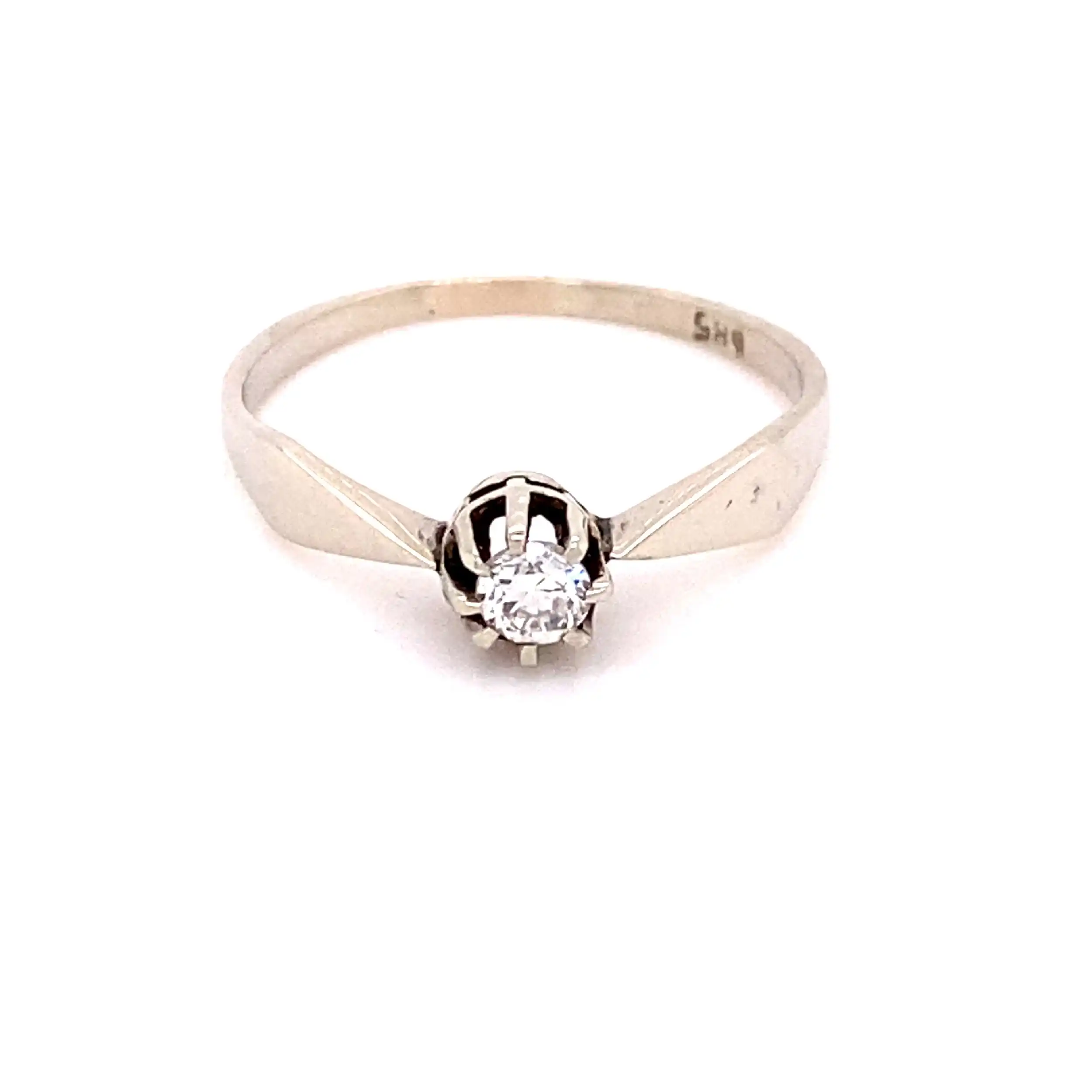 Ring Weißgold mit Solitär Brillant