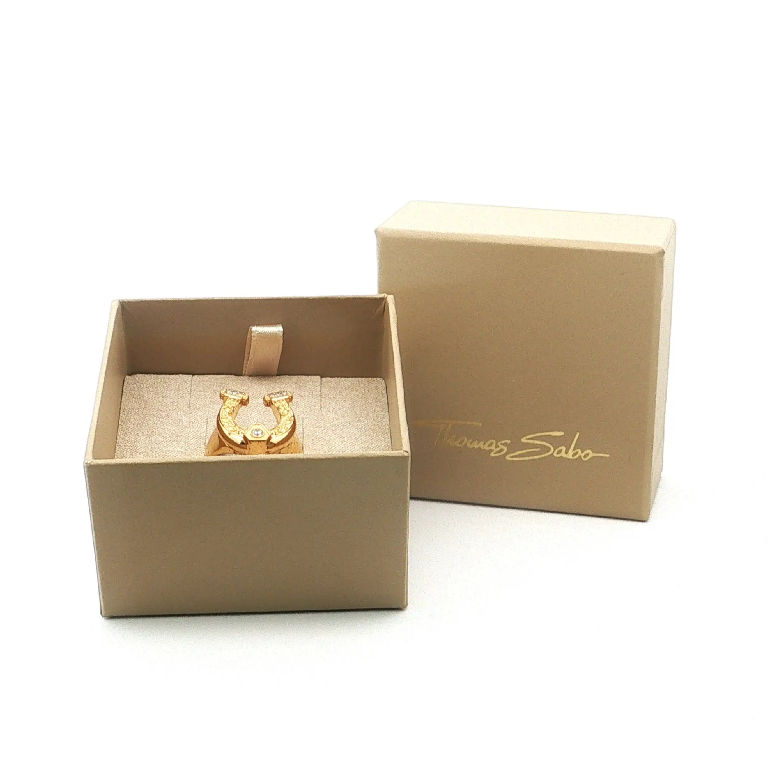 Ring Silber vergoldet mit Zirkonia "Thomas Sabo" mit Box