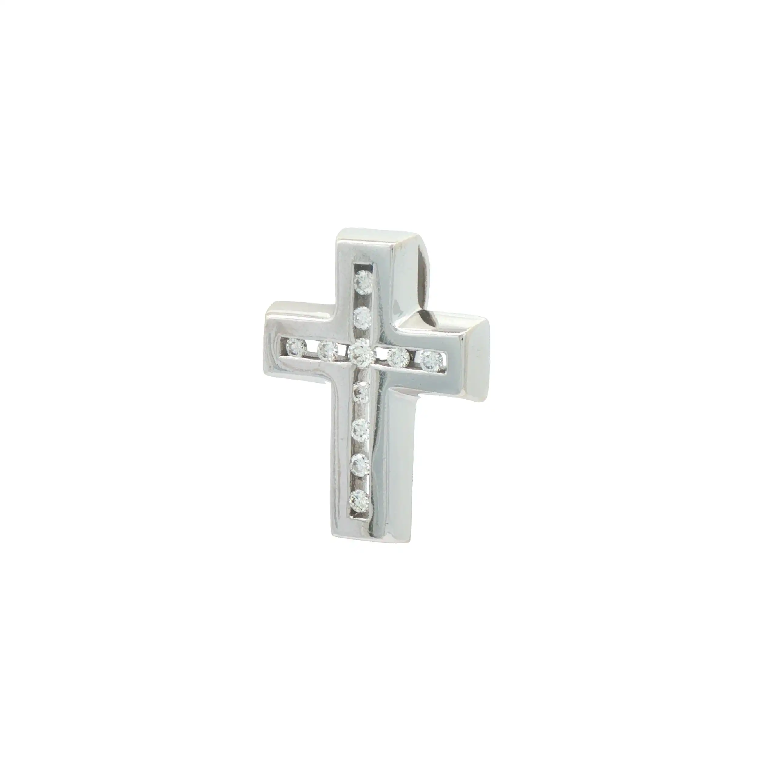 Anhänger Weißgold Kreuz mit Brillanten Anhänger Weißgold Kreuz mit Brillanten