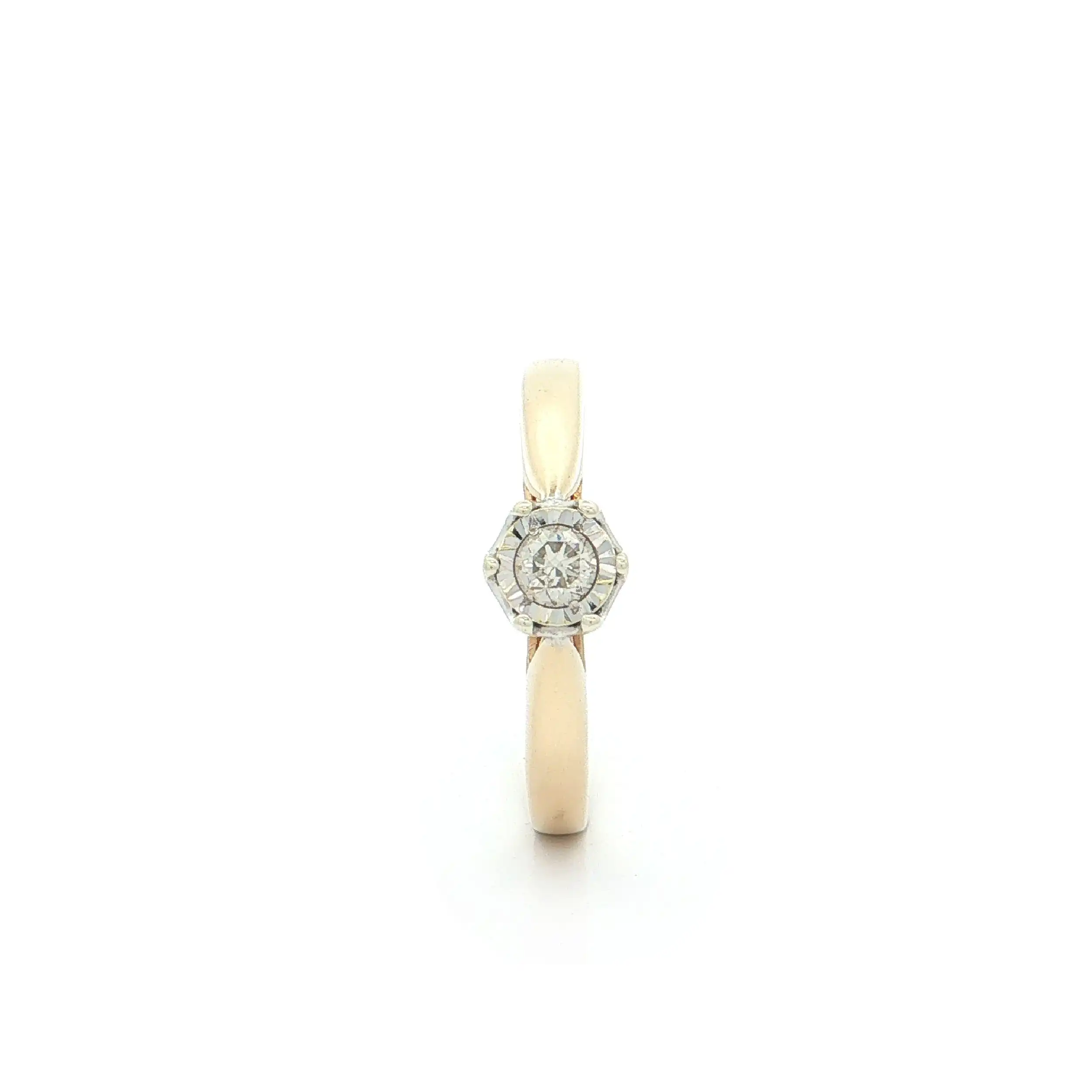 Ring Bicolor mit Brillant