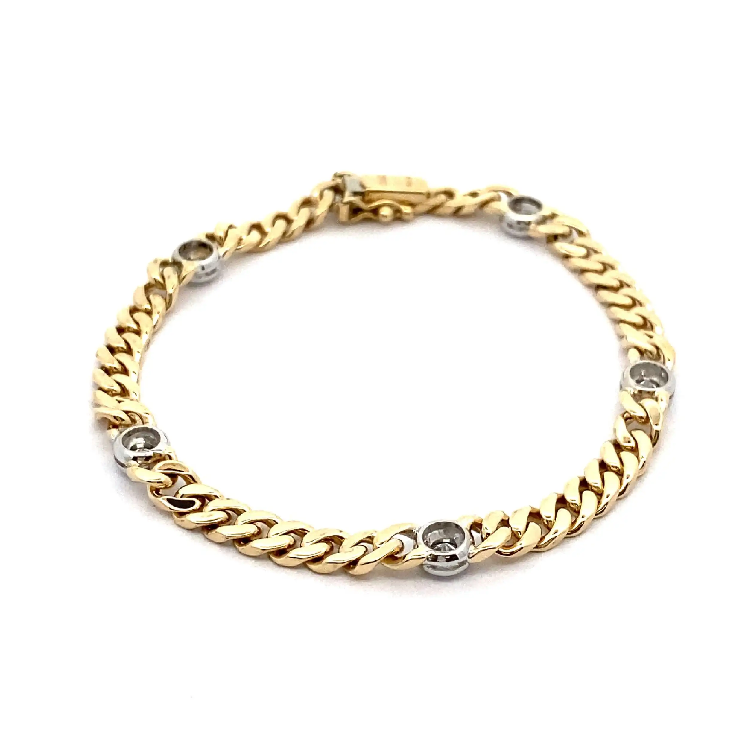 Armband Bicolor mit Brillanten Armband Bicolor mit Brillanten