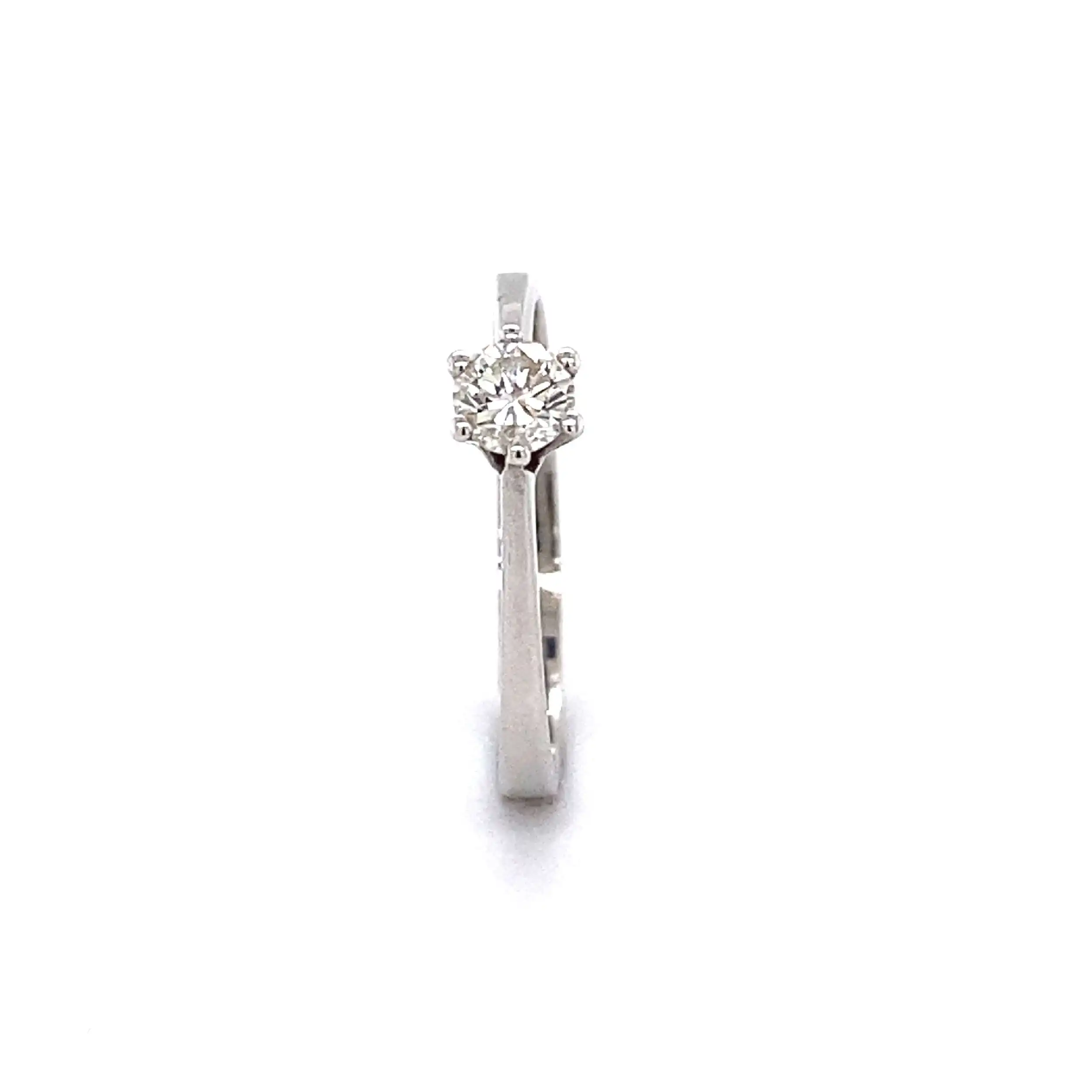 Ring Weißgold mit Brillant Ring Weißgold mit Brillant