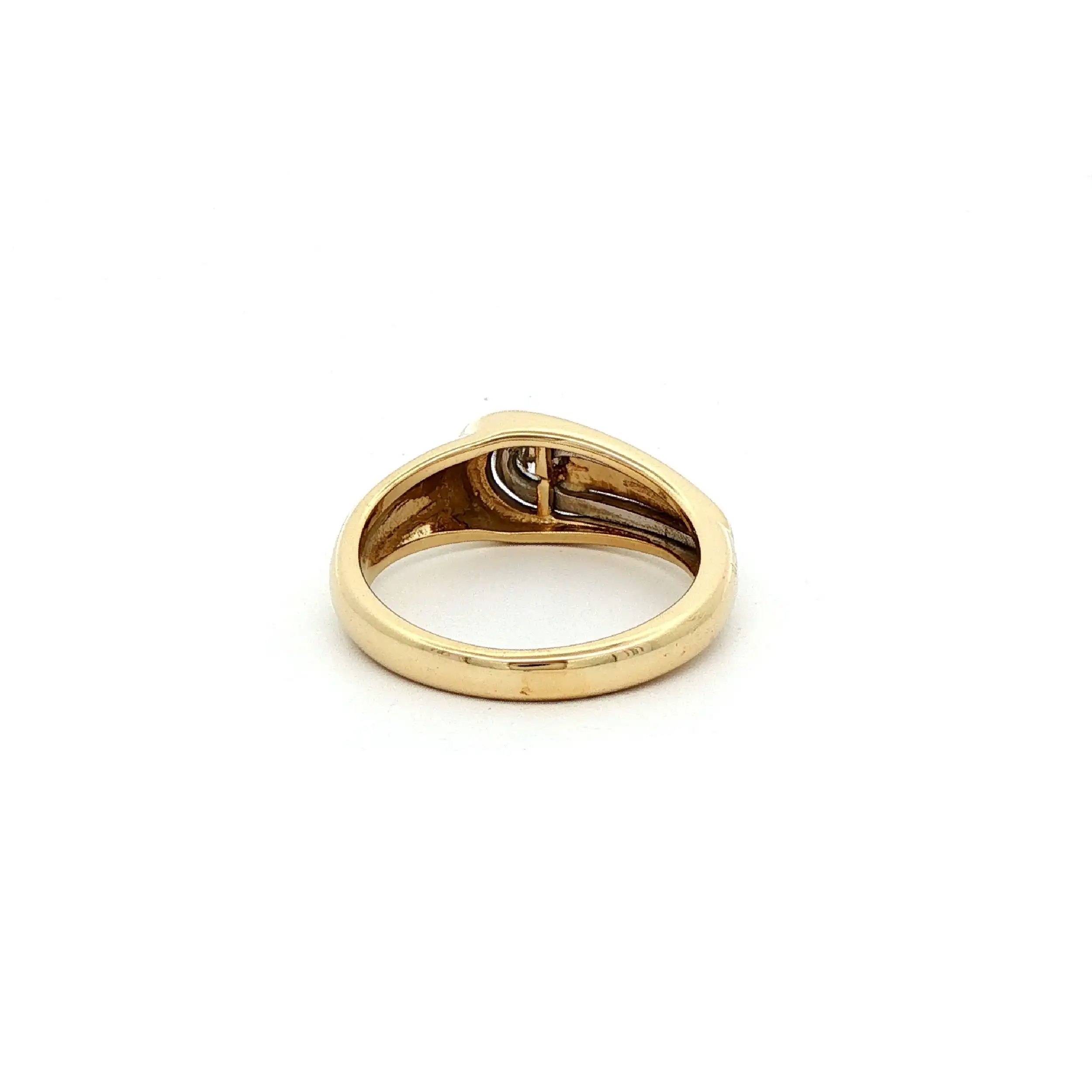Ring Bicolor mit Brillant