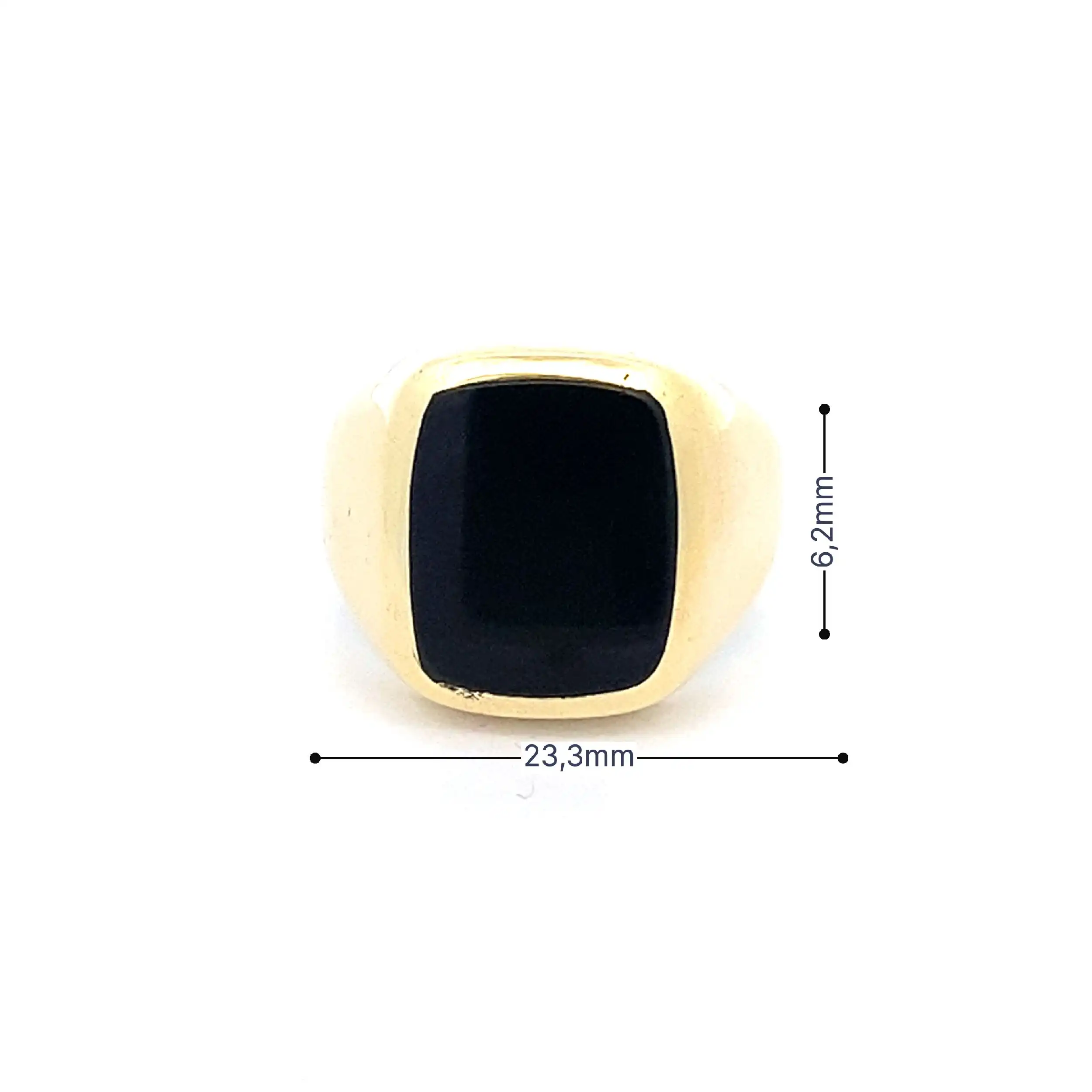 Ring Gelbgold mit Onyx