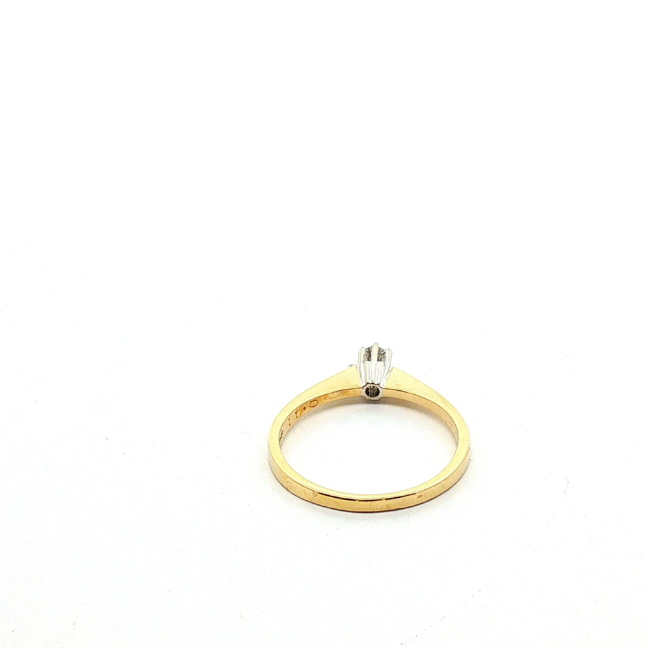 Ring Bicolor mit Brillant