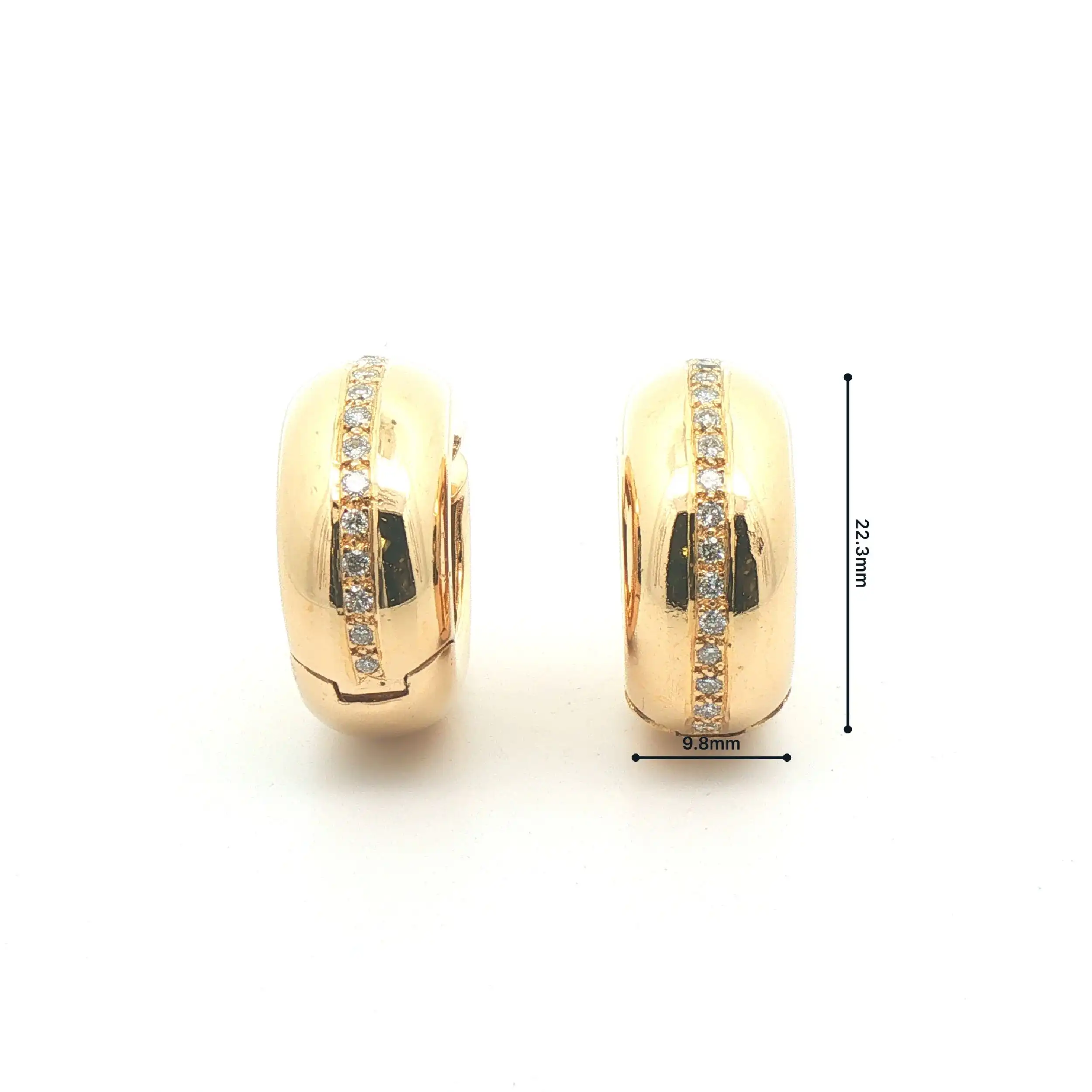 Creolen Gelbgold mit Brillanten Creolen Gelbgold mit Brillanten